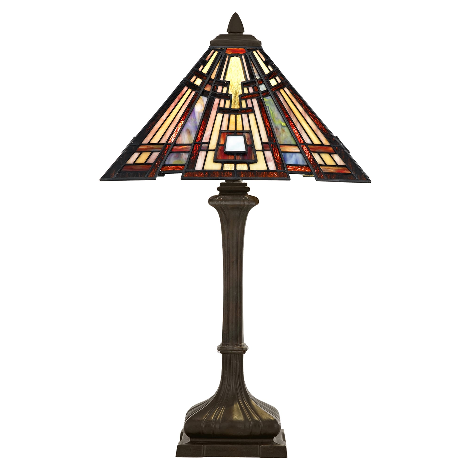 Classic Tiffany Glass Craftsman Antique Vintage Table Lamp