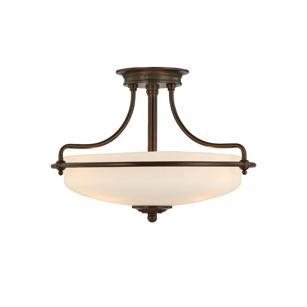 Griffin Semi-Flush Light Palladian Bronze