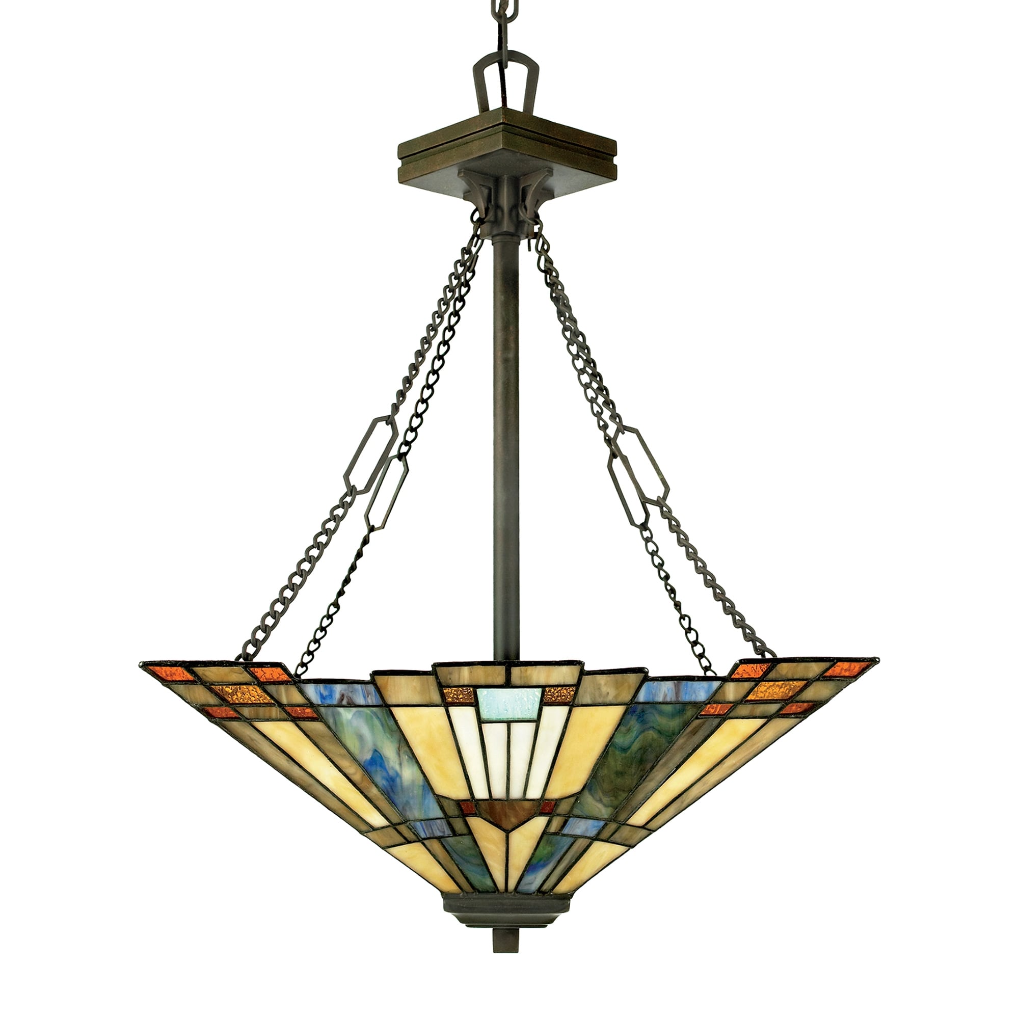 Inglenook Stained Glass Tiffany Pendant Lamp