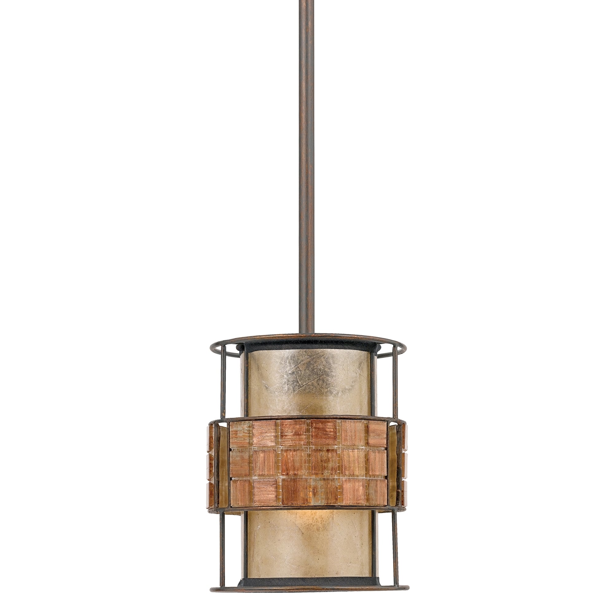 Laguna Artistic Mini Tile Renaissance Copper Ceiling Pendant 1 Light