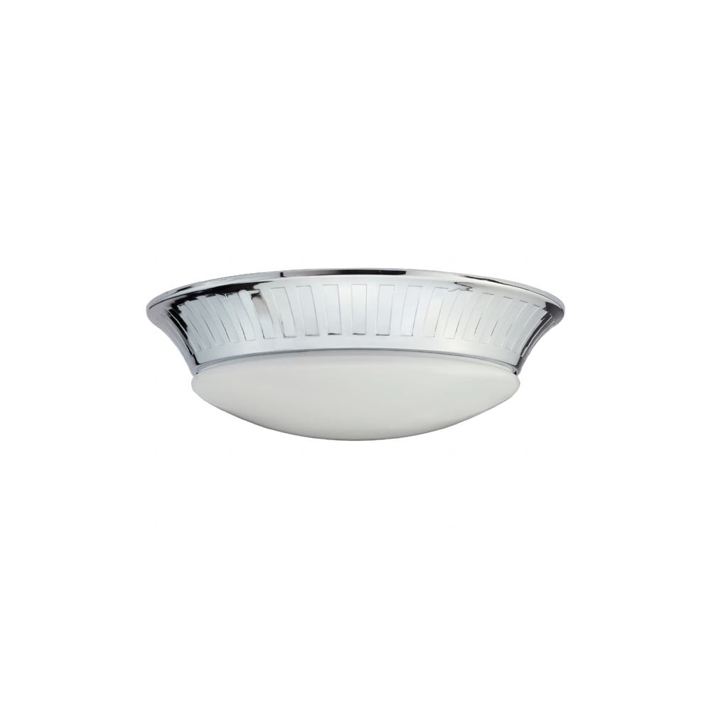 Contemporary Bathroom Flush Mount Chrome Ceiling Light