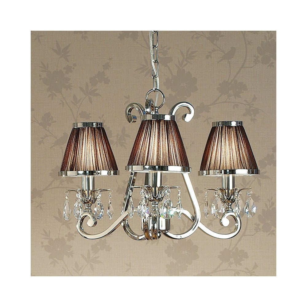 Oksana Chrome Crystal Clear Chandelier