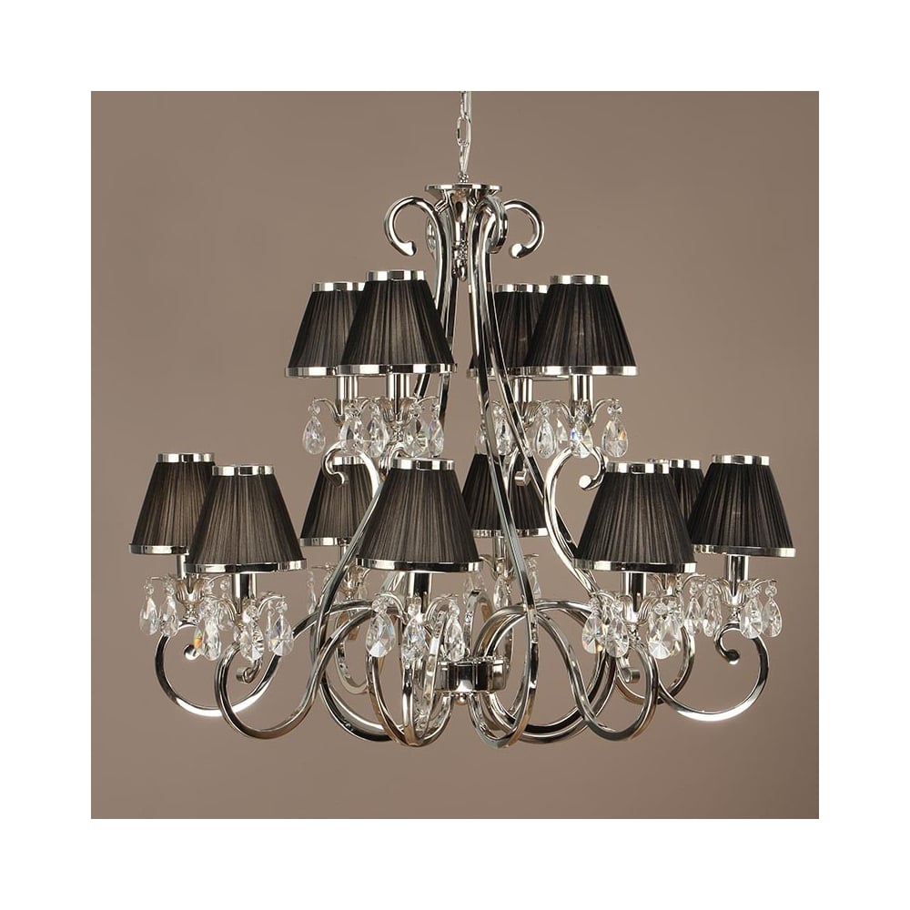 Oksana Nickel 12 Light Chandelier