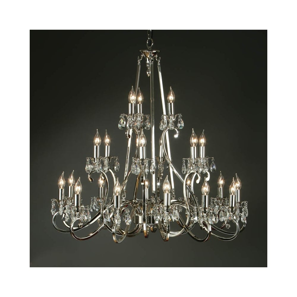 Oksana Nickel 21 Light Chandelier