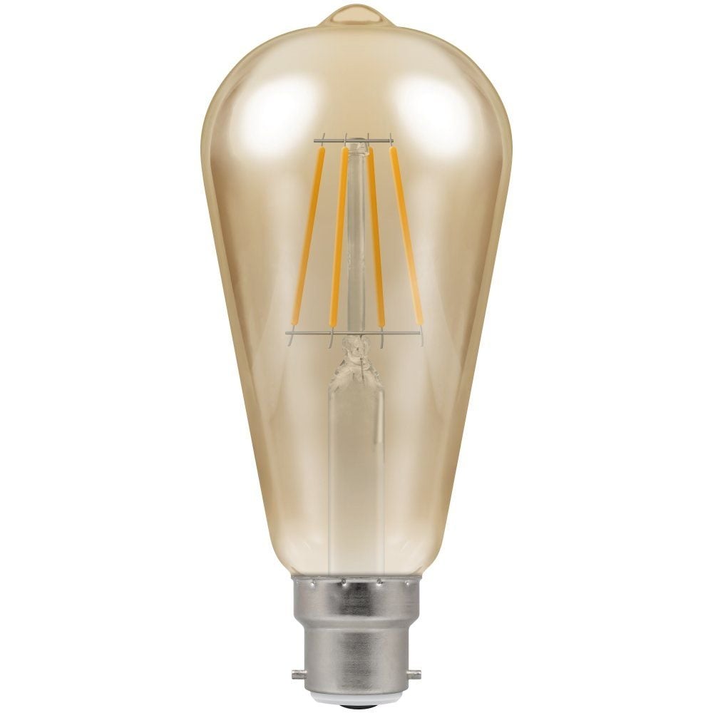 7.5W LED Filament Squirrel Cage Light Bulb, B22