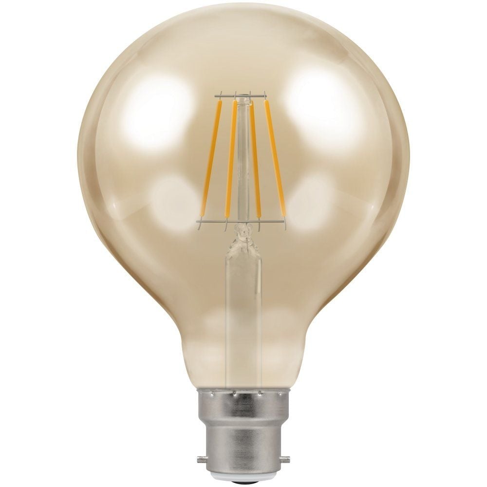 5W LED Filament G95 Globe Light Bulb, B22