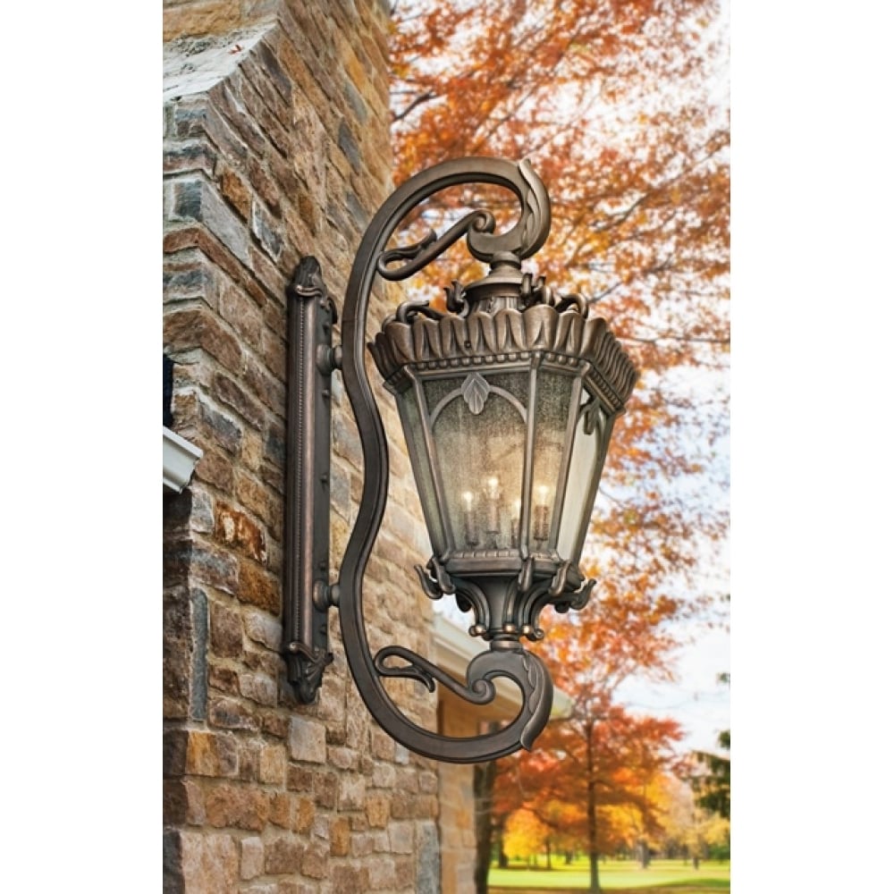 Tournai American 4 Bulb Extra Large Wall Gothic Lantern Light