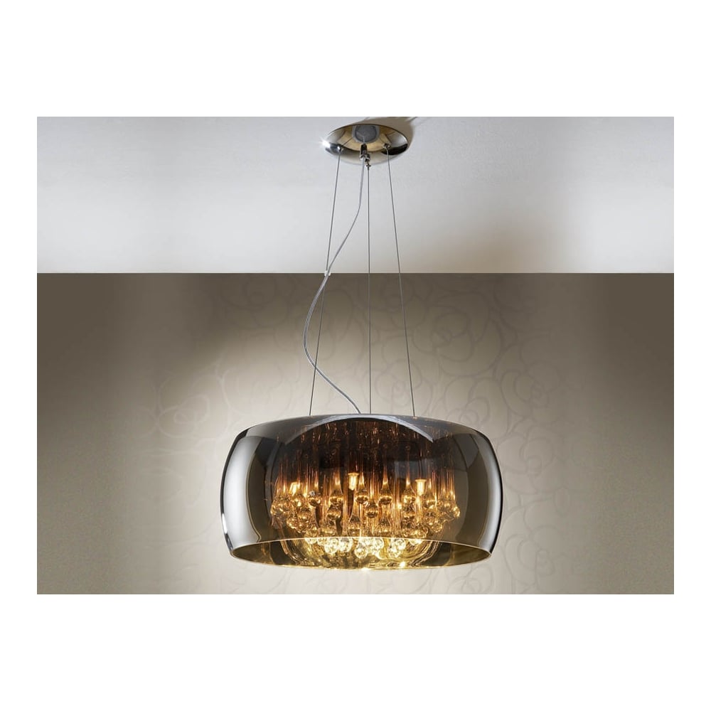 Argos Light Pendant Crystal Chrome Clear