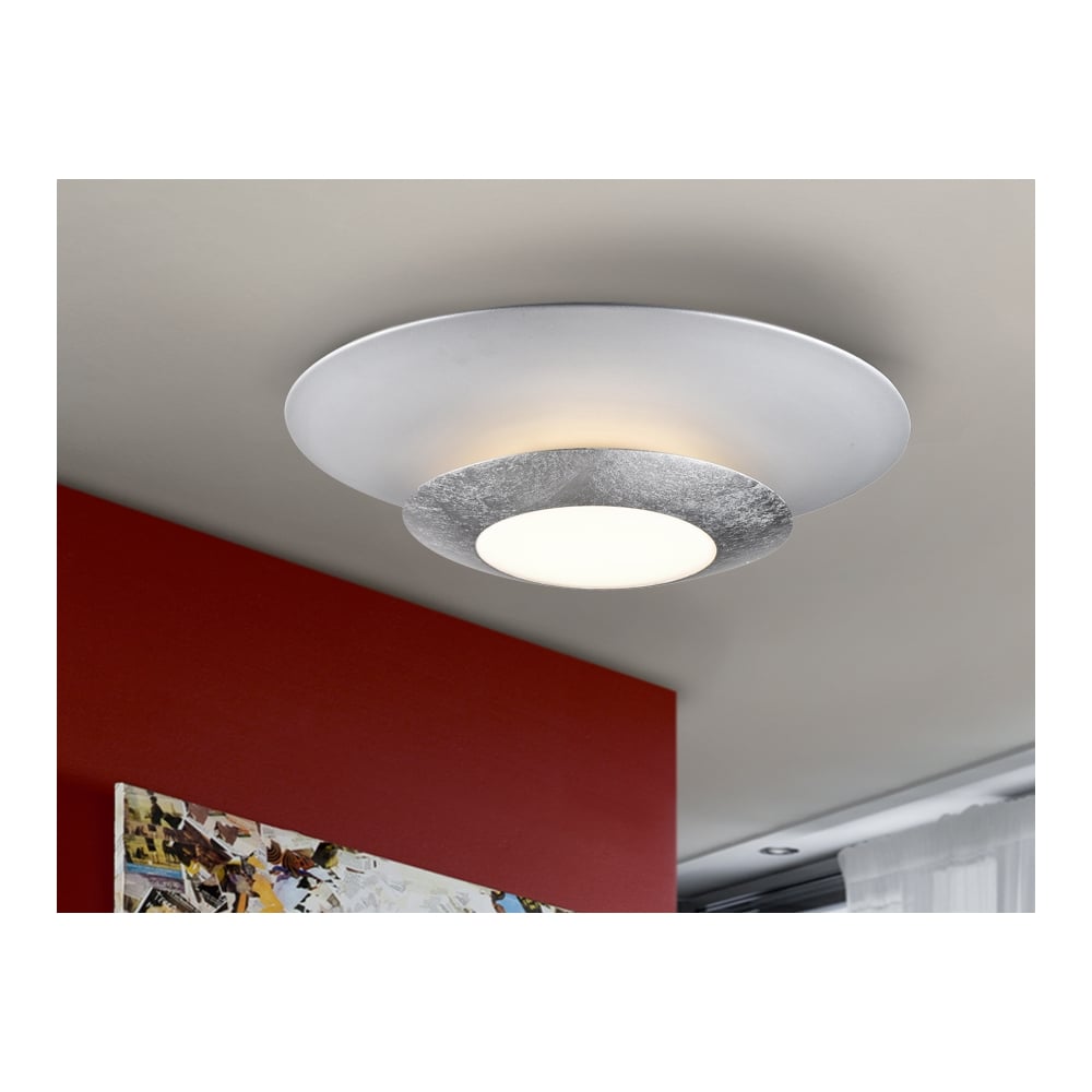 Hole LED Ceiling Lamp Silver