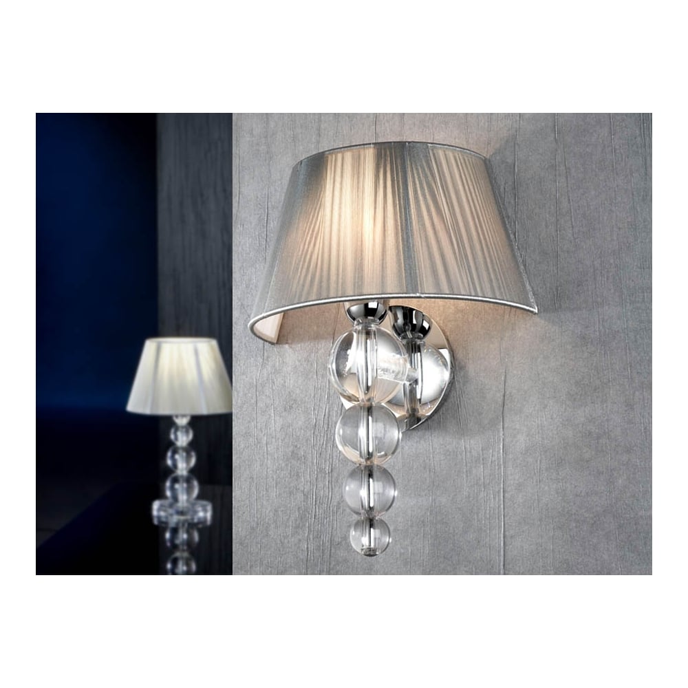 Mercury Clear Wall Lamp