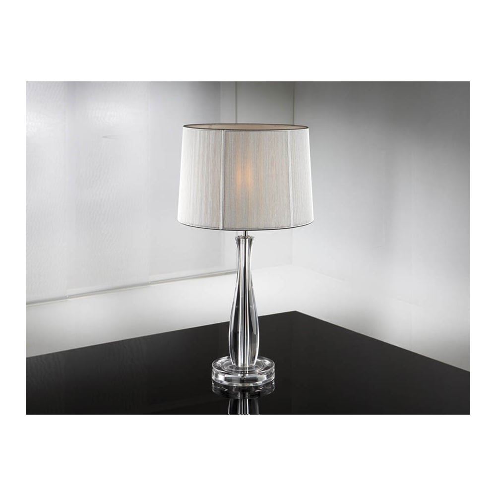 Lin Clear Table Lamp W/Shade