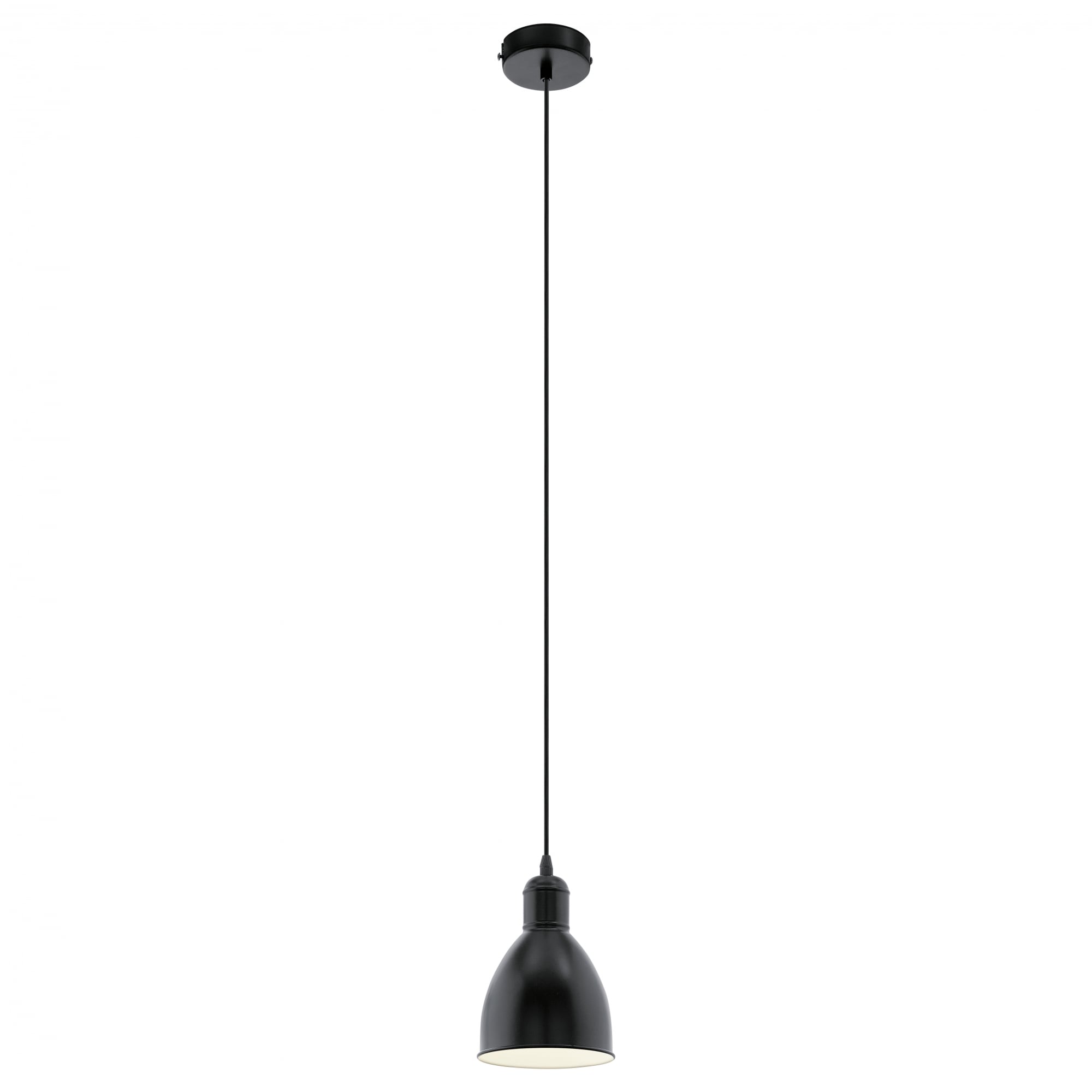 Priddy Single Small Black Dome Shaped Pendant