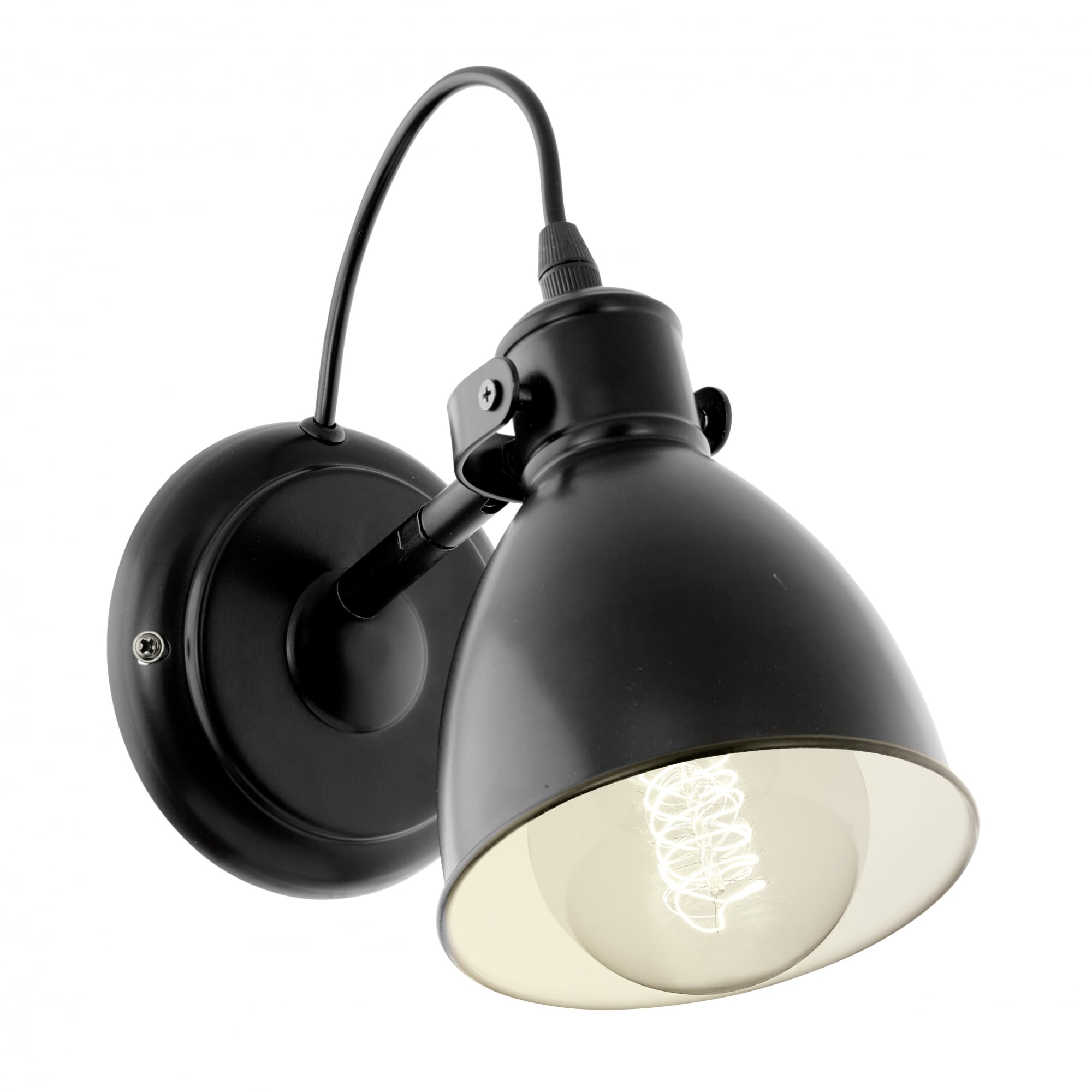 Priddy Small Black Wall Reading Lamp