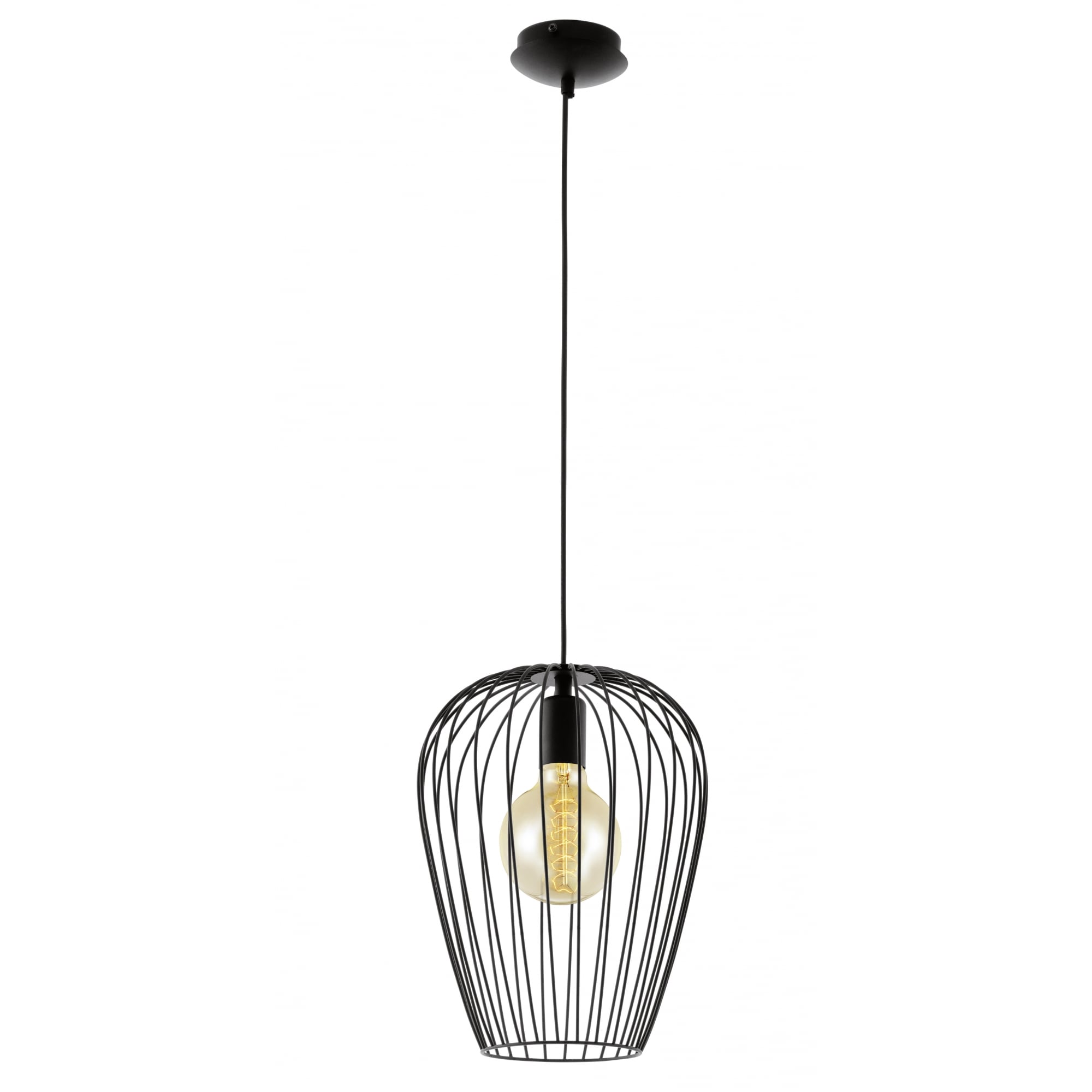 Edgy Newtown Large Caged Ceiling Pendant