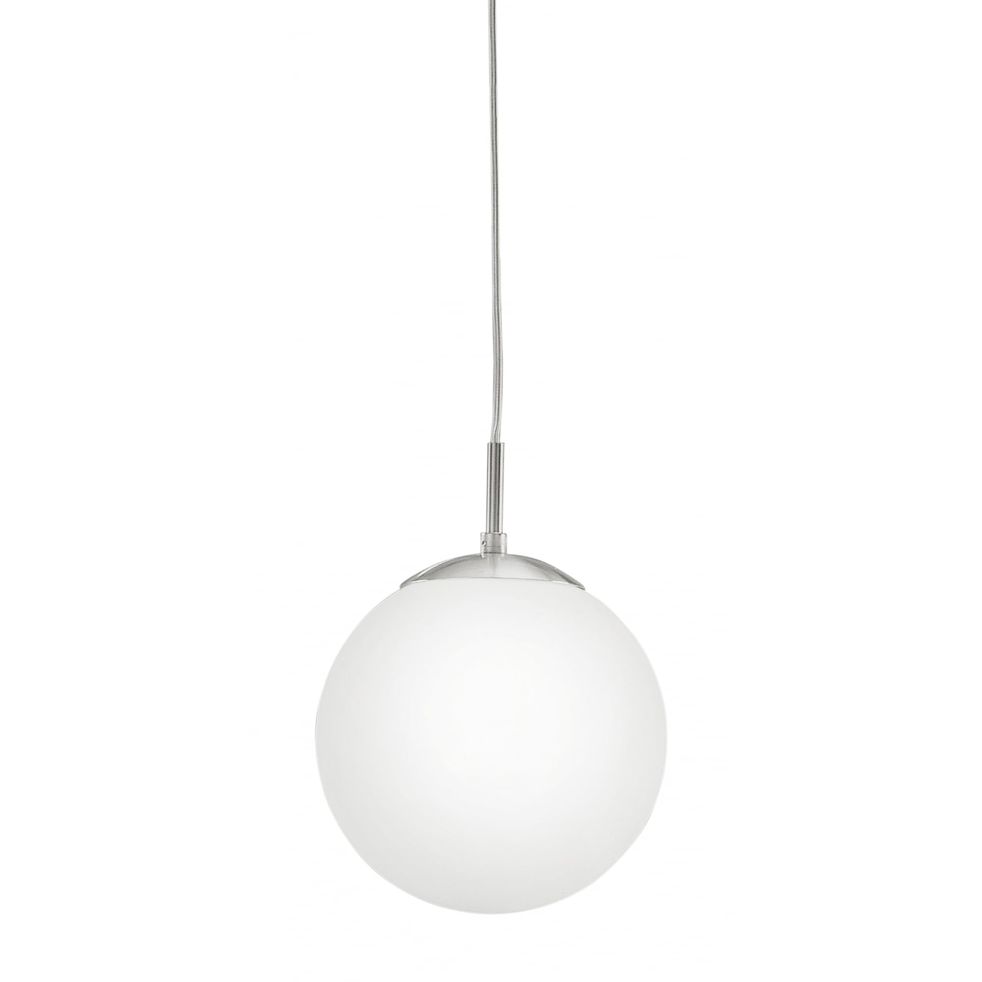 Rondo Pendant Ceiling Light Single Modern Matt White Globe