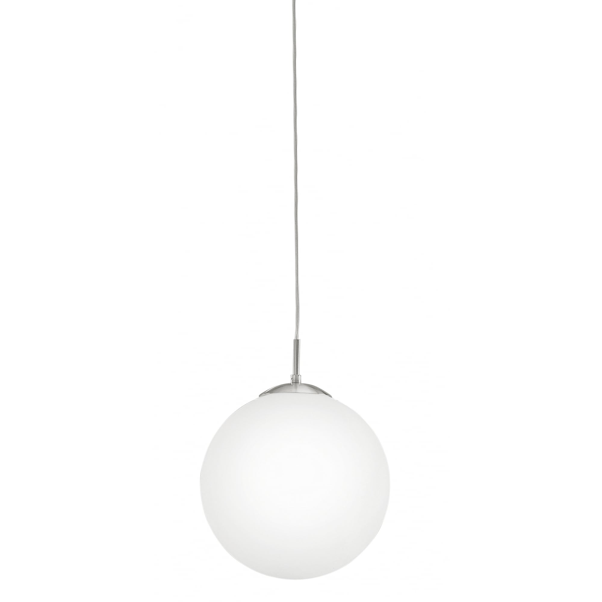 Rondo Pendant Ceiling Light Single Modern Matt White Globe