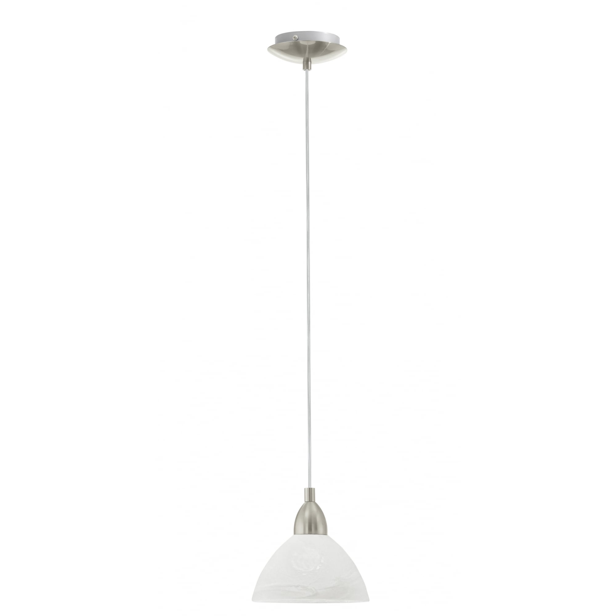 Brenda Satin Nickel Small Pendant