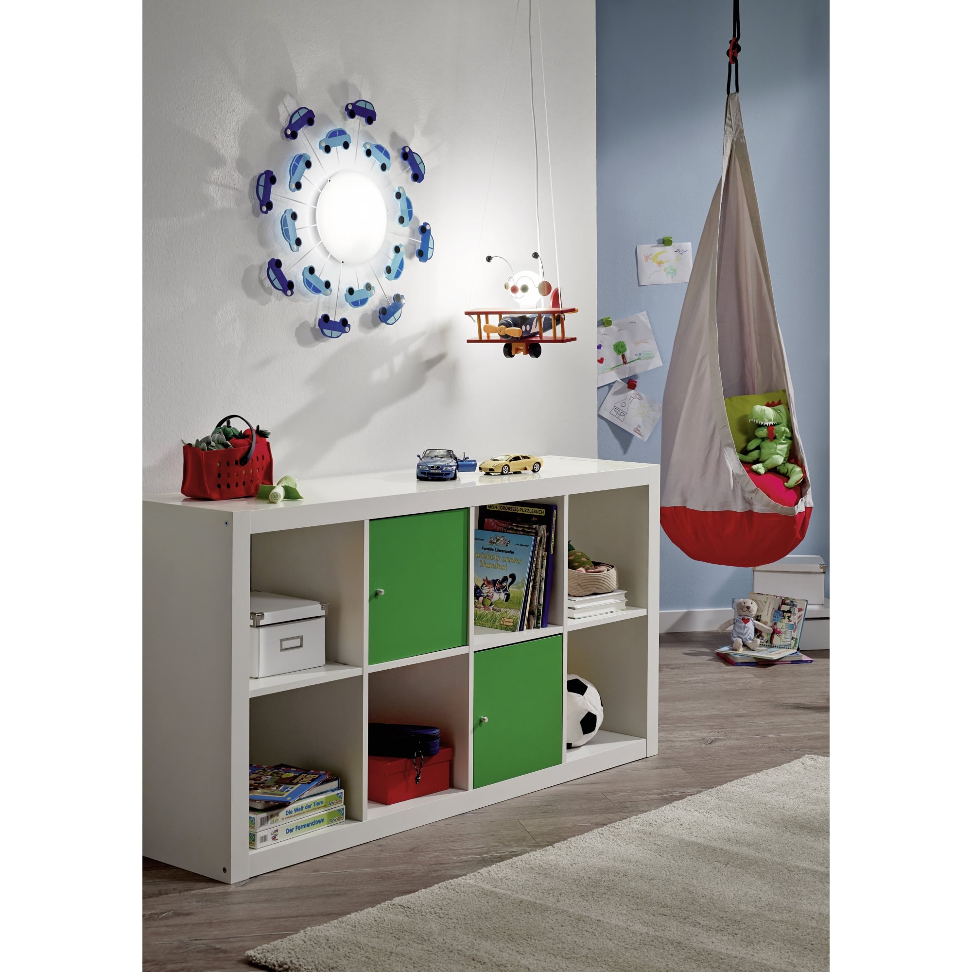 Viki Blue Boys Room Light Cars