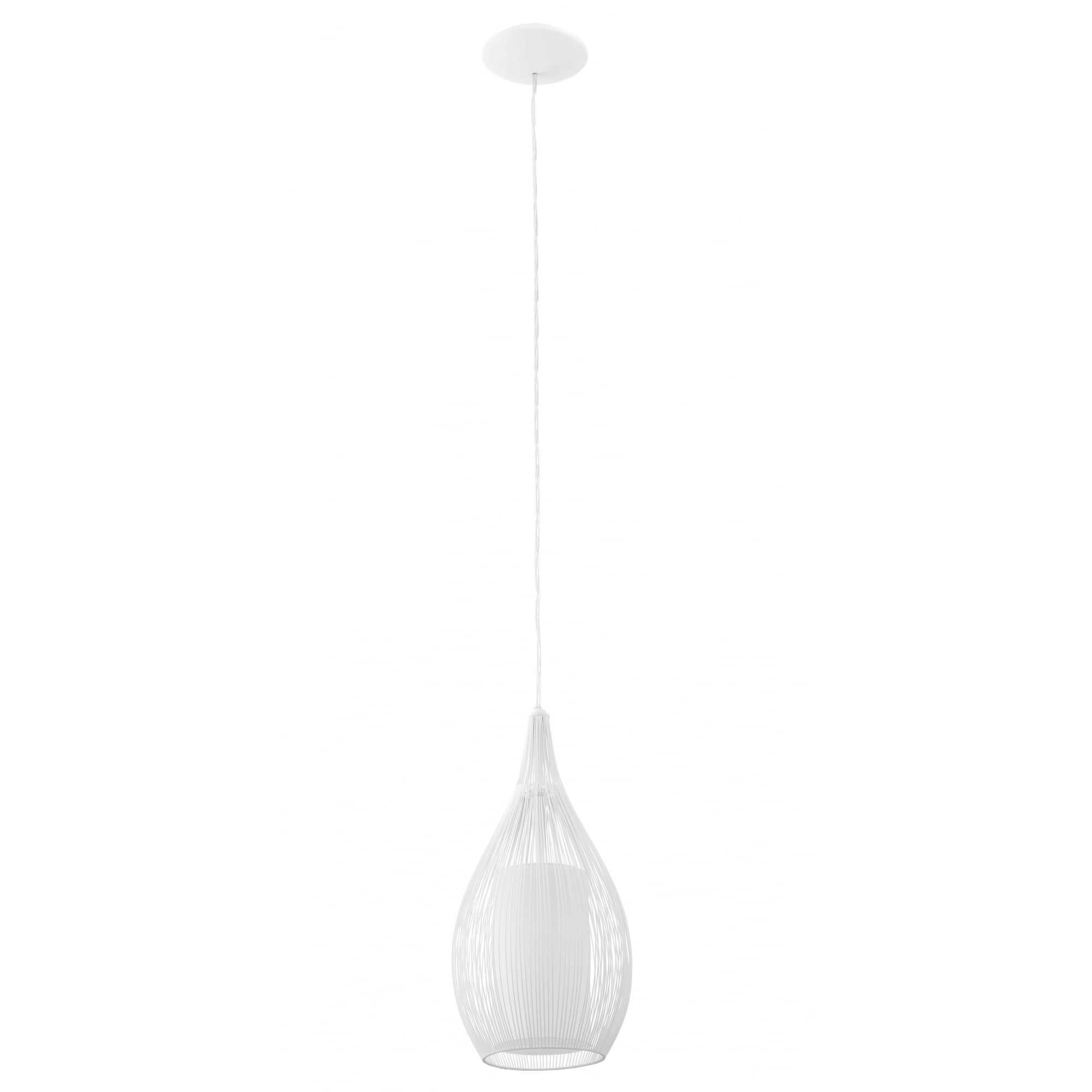 Razoni 1 Light Pendant White