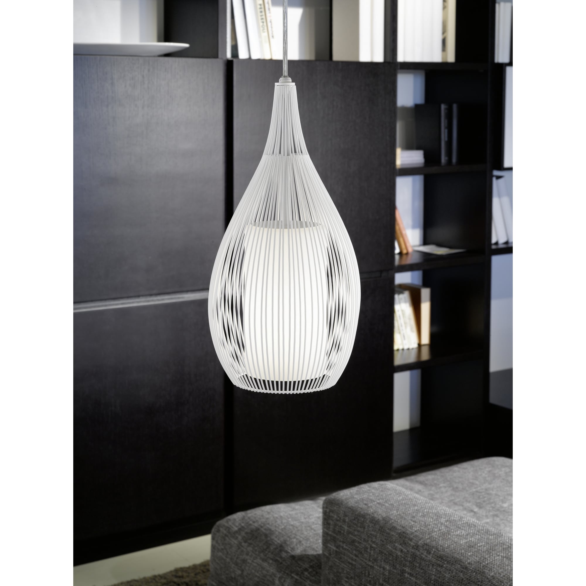 Razoni 1 Light Pendant White