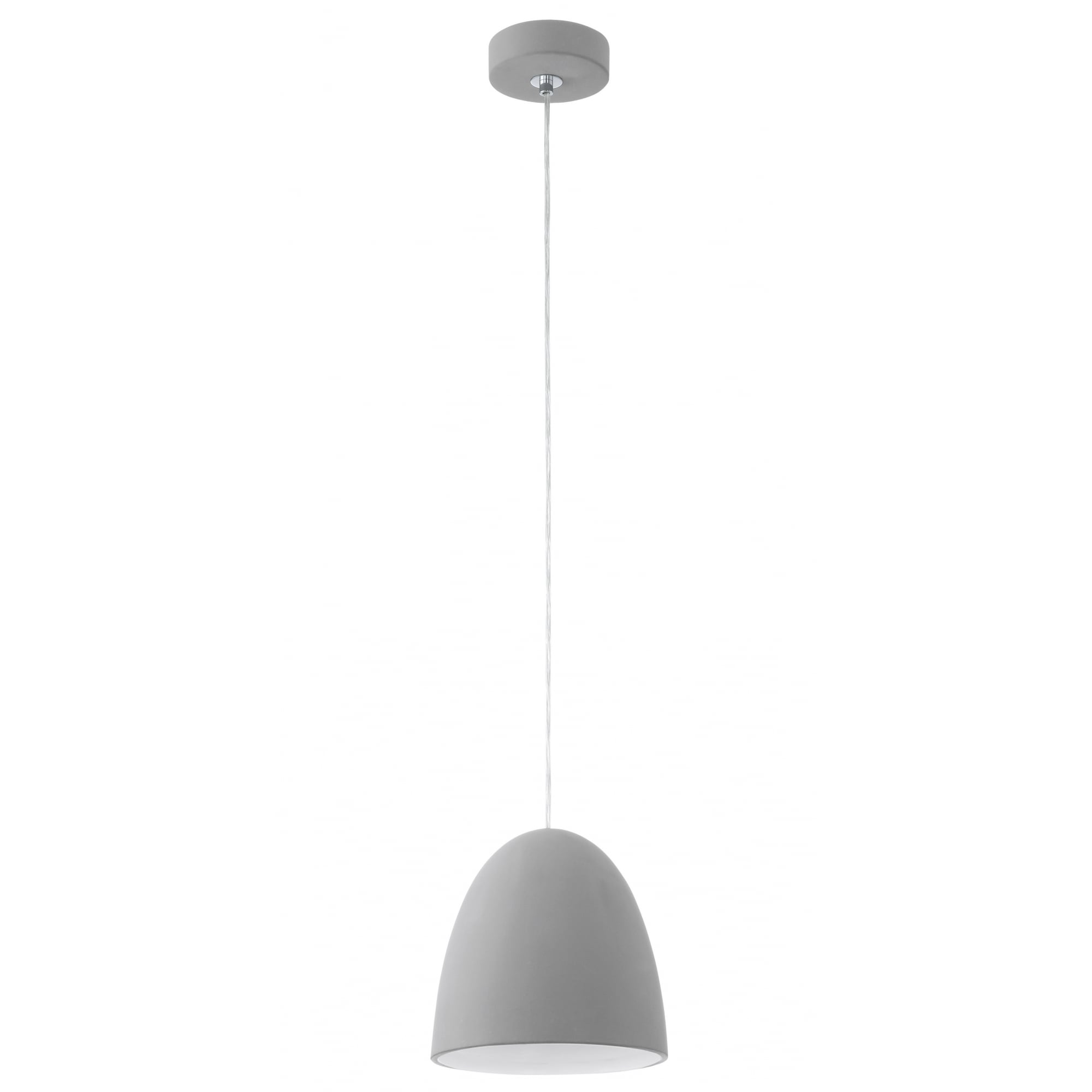 Pratella 1 Light Pendant Grey Ceramic