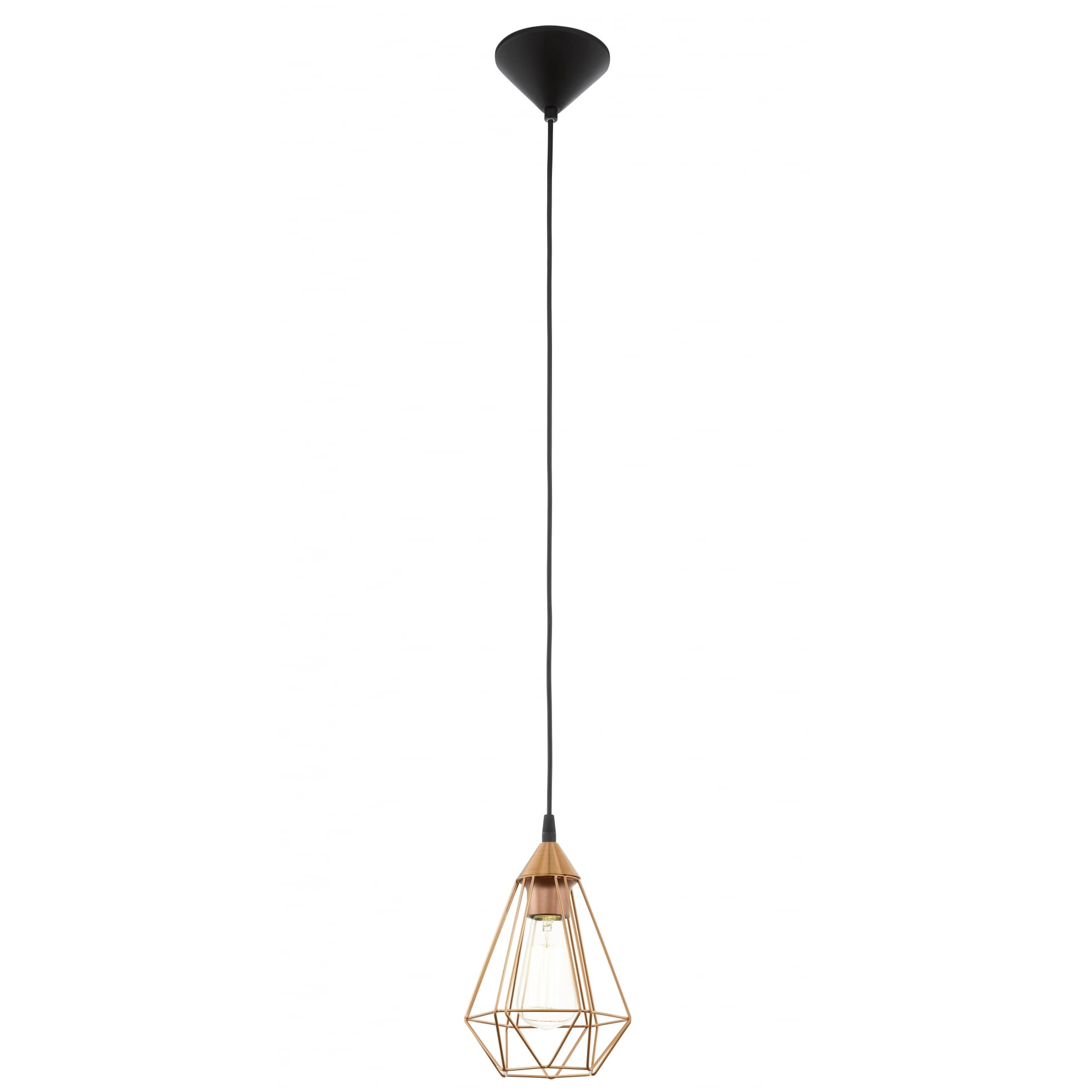 Tarbes Vintage Geometric Copper Ceiling Pendant