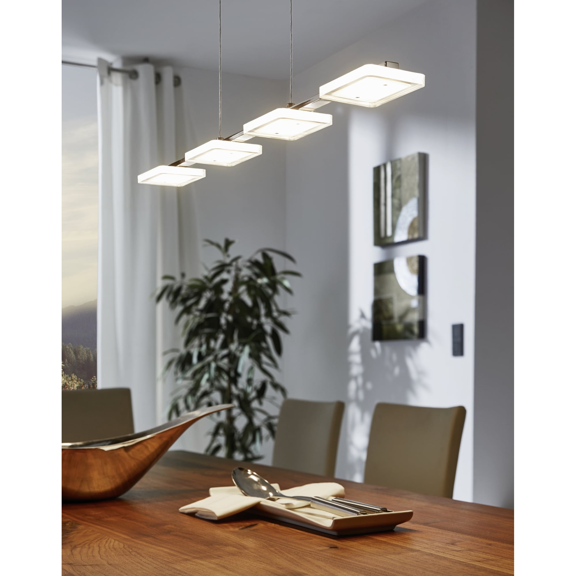 Cartama 4 Plated LED Ceiling Pendant