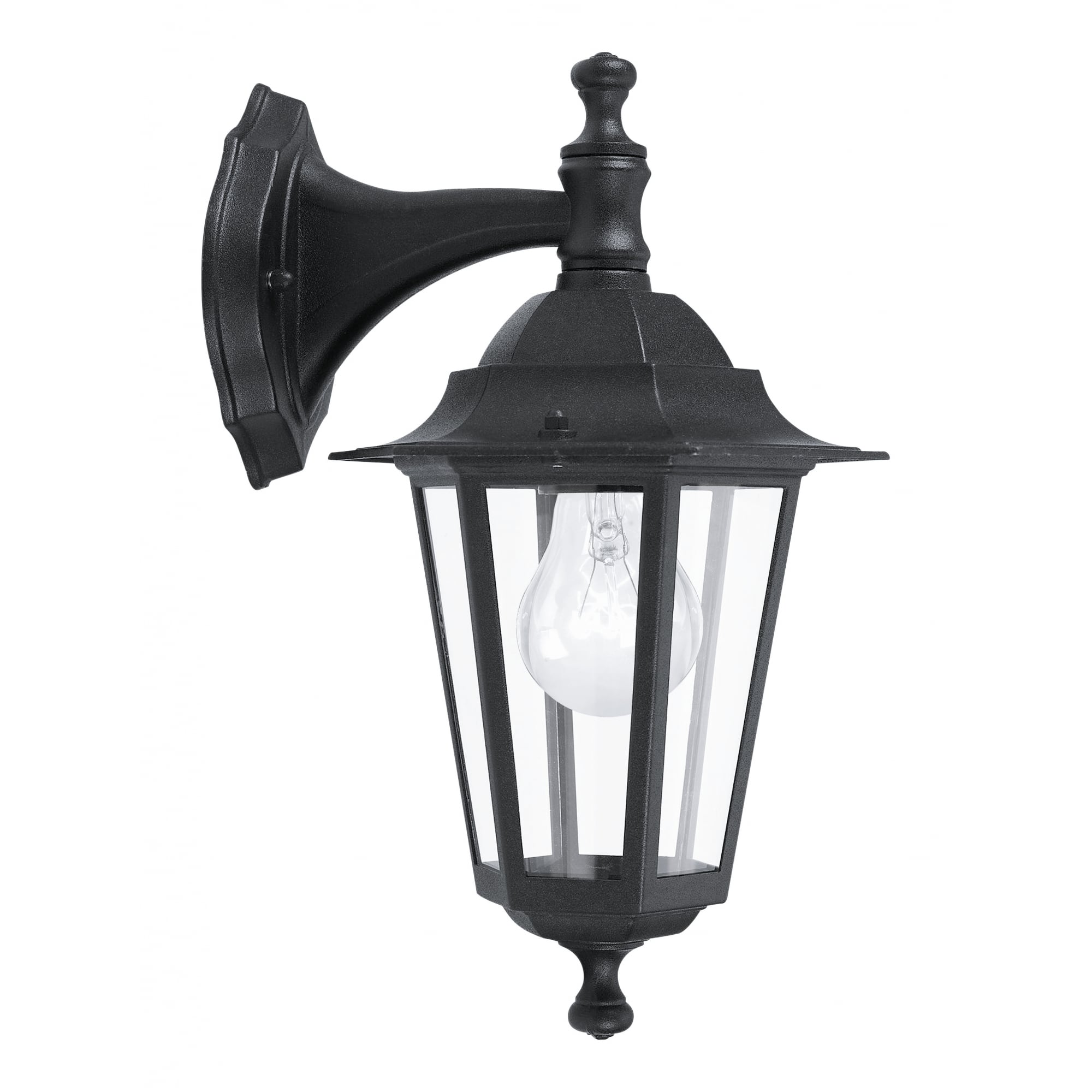 Lanterna4 1 Light Outdoor Wall Light Black IP33