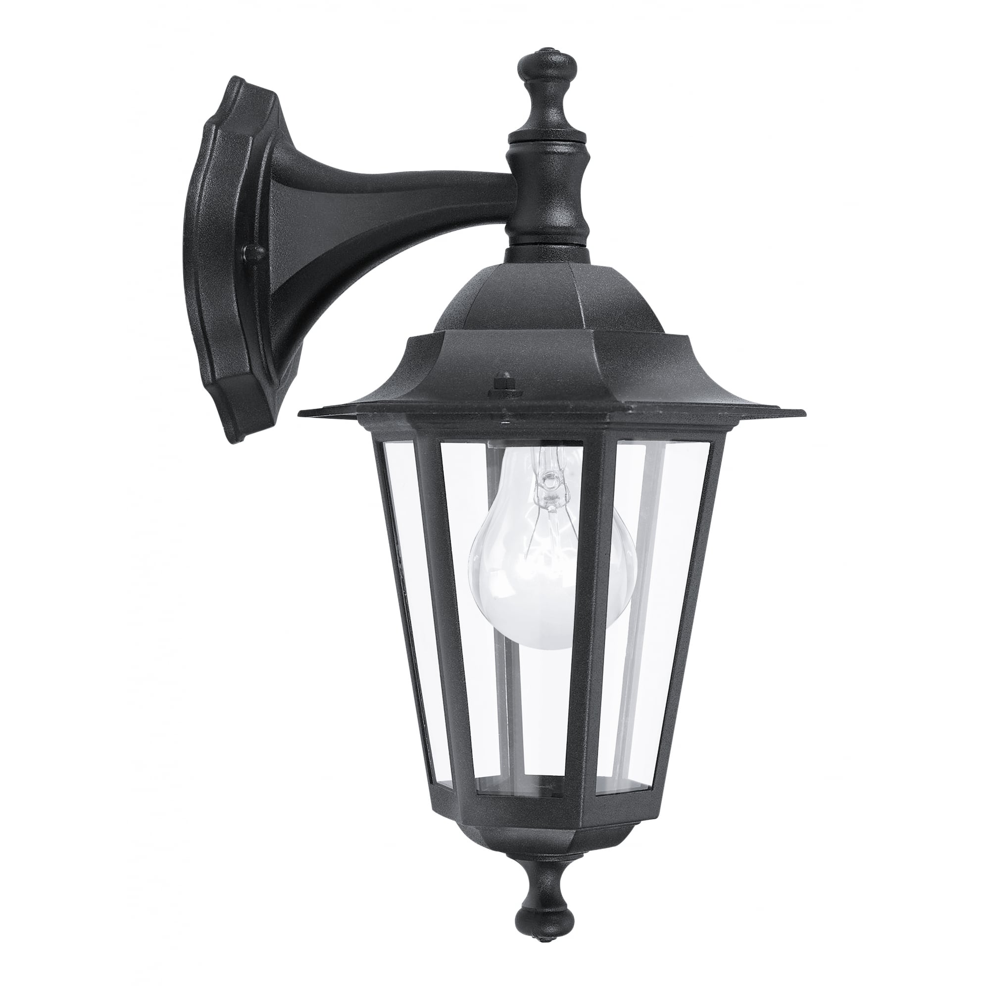 Lanterna4 1 Light Outdoor Wall Light Black IP33