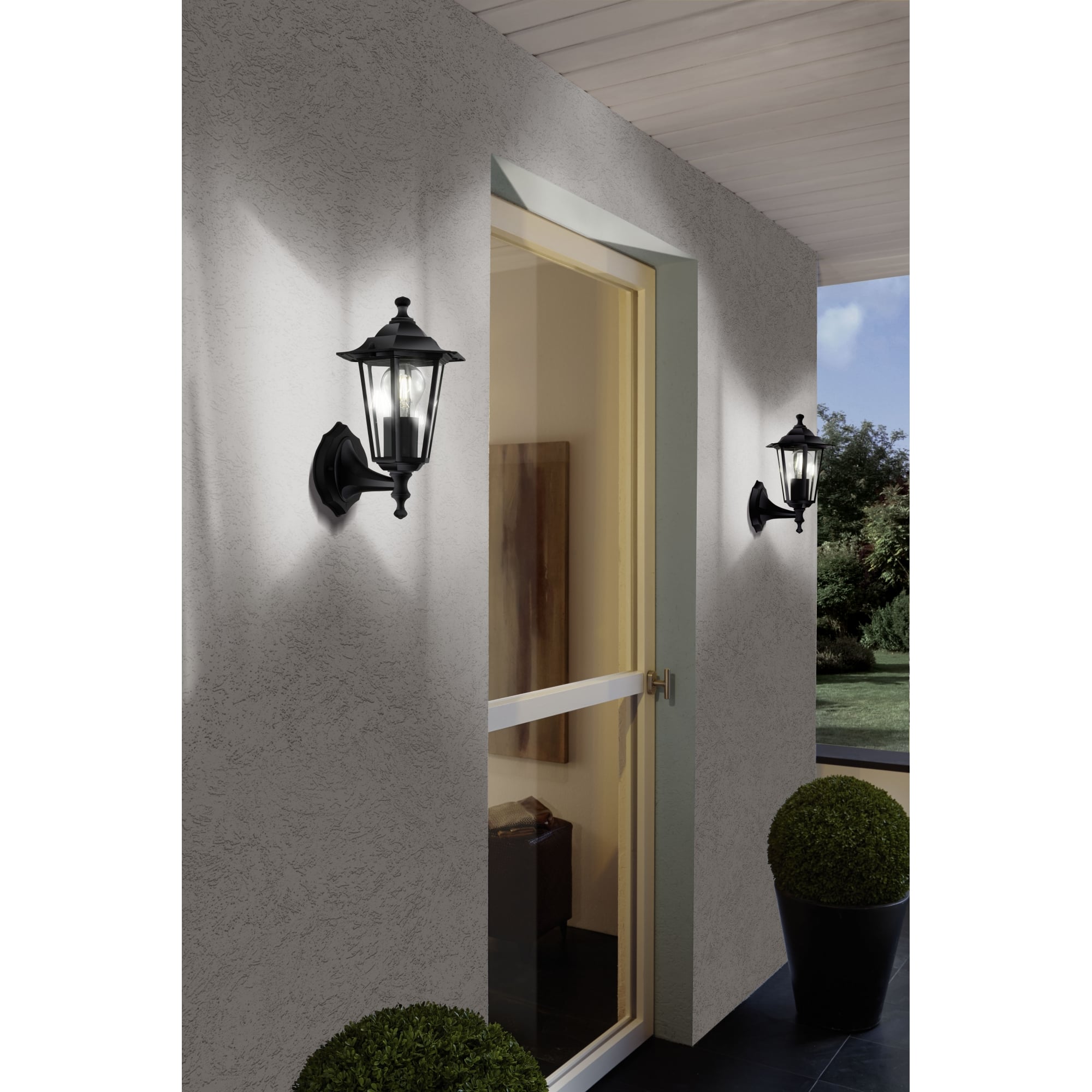 Lanterna Outdoor Wall Sconce Light Black