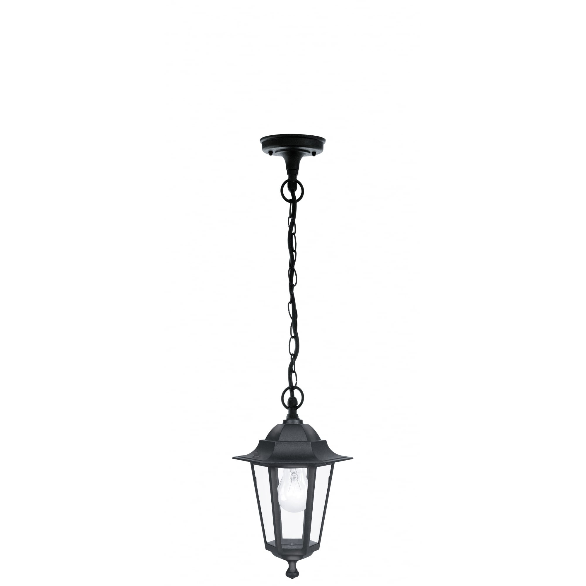 Lanterna4 1 Light Outdoor Lantern Pendant Black IP33