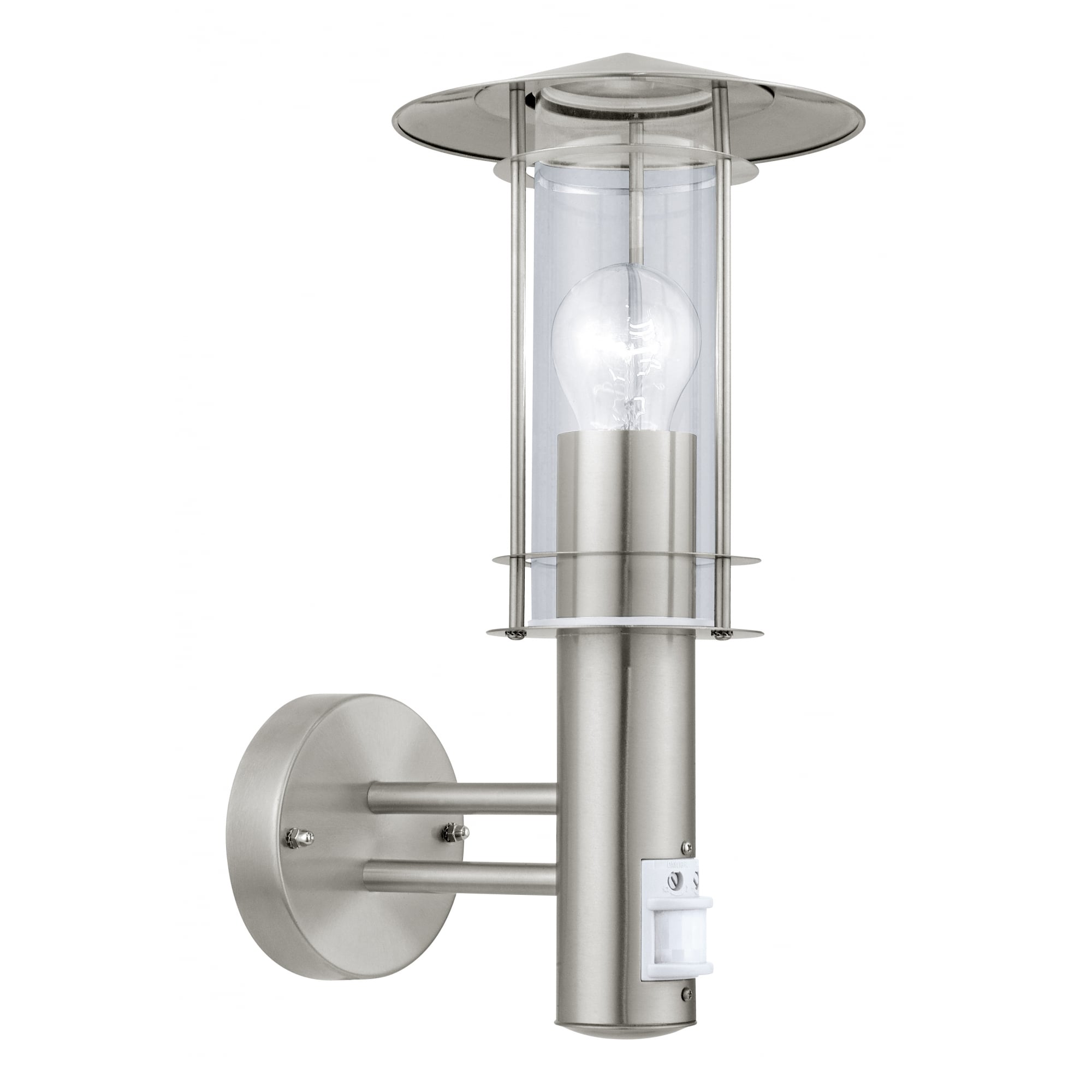 Lisio 1 Light Outdoor Sensor Wall Light Stainless Steel IP4