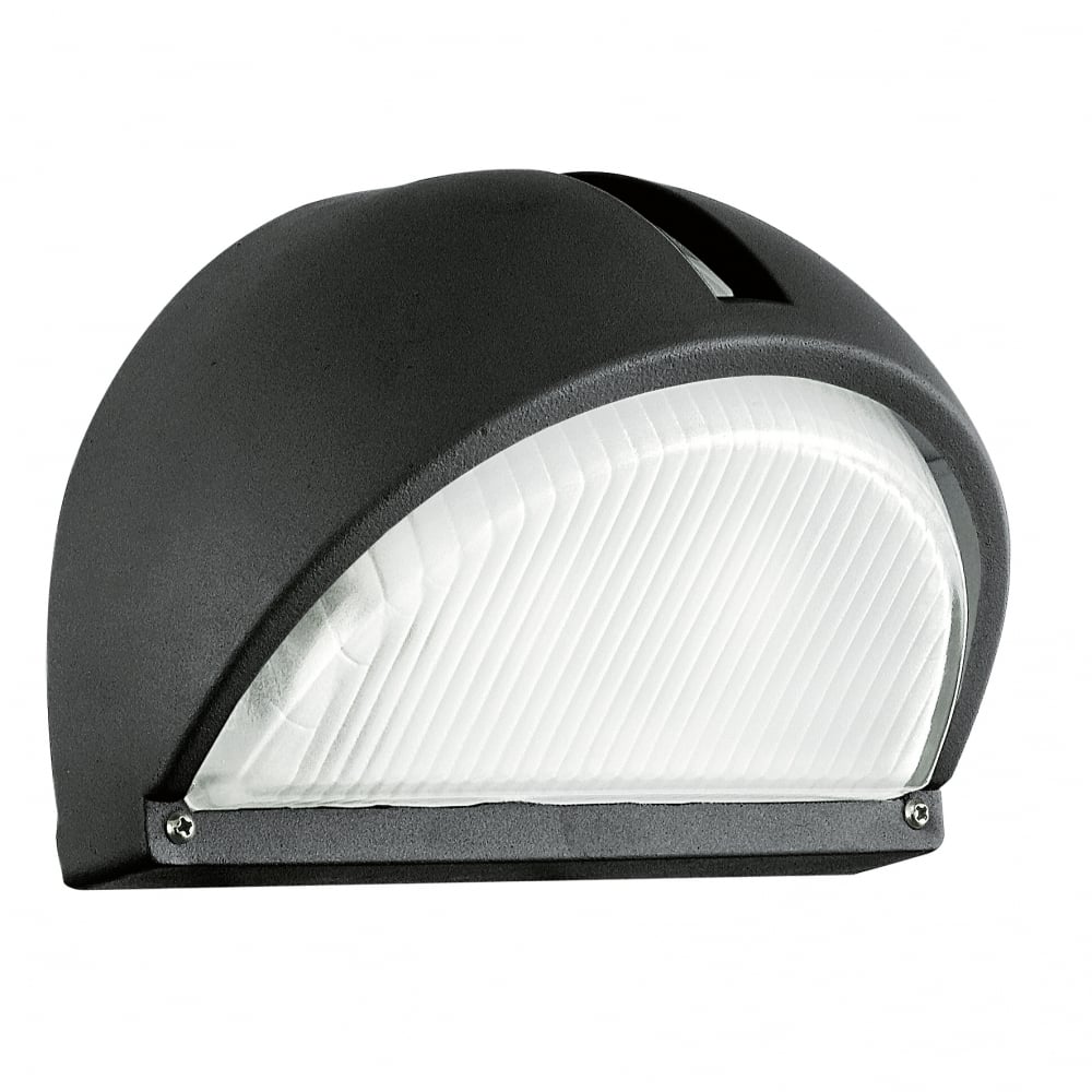 Onja Black Outdoor Half Bulkhead Eye Lid Light IP44