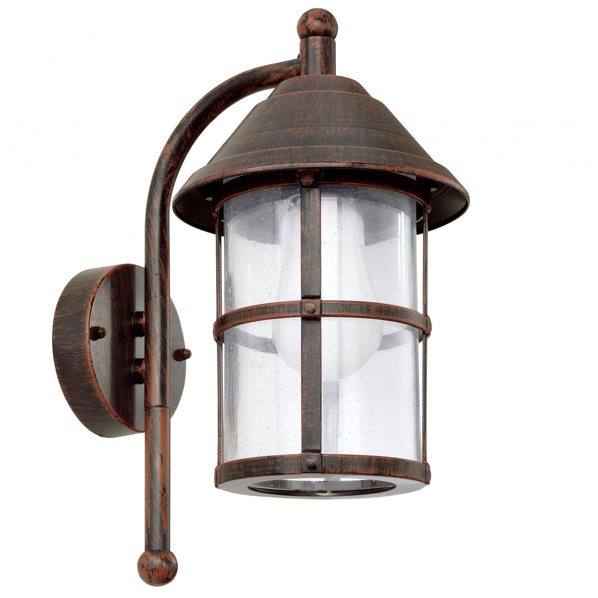 San TeLmo 1 Light Traditional Outdoor Wall Light Antique Brass