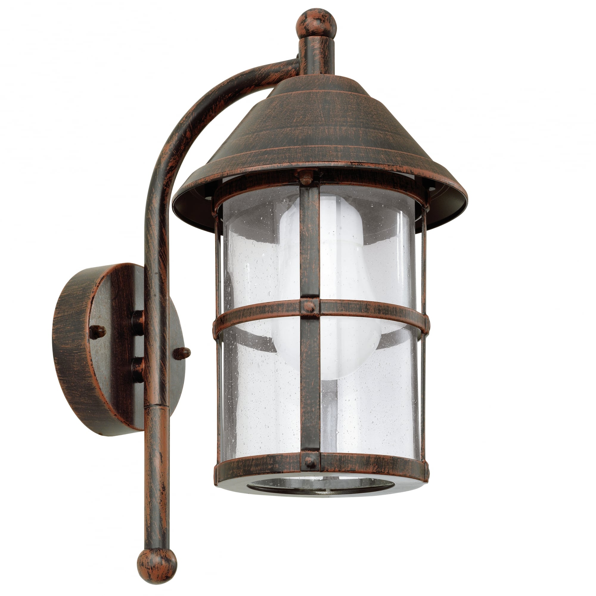 San TeLmo 1 Light Traditional Outdoor Wall Light Antique Brass