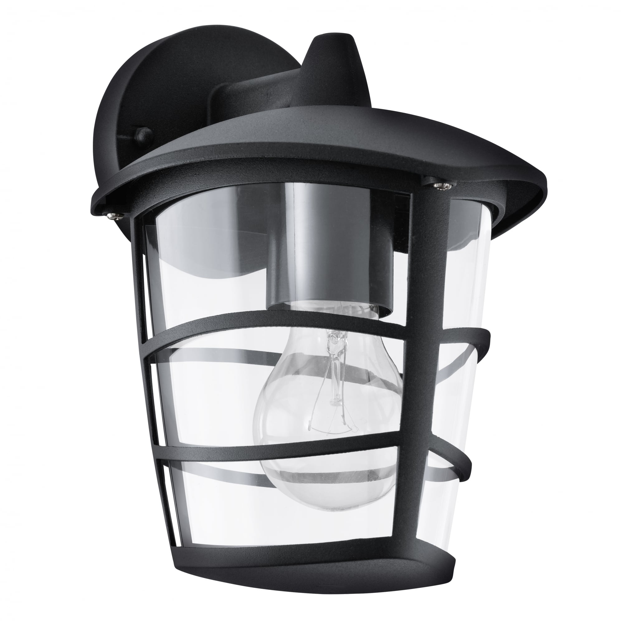 Aloria Black Contemporary Outdoor Porch Down Lantern