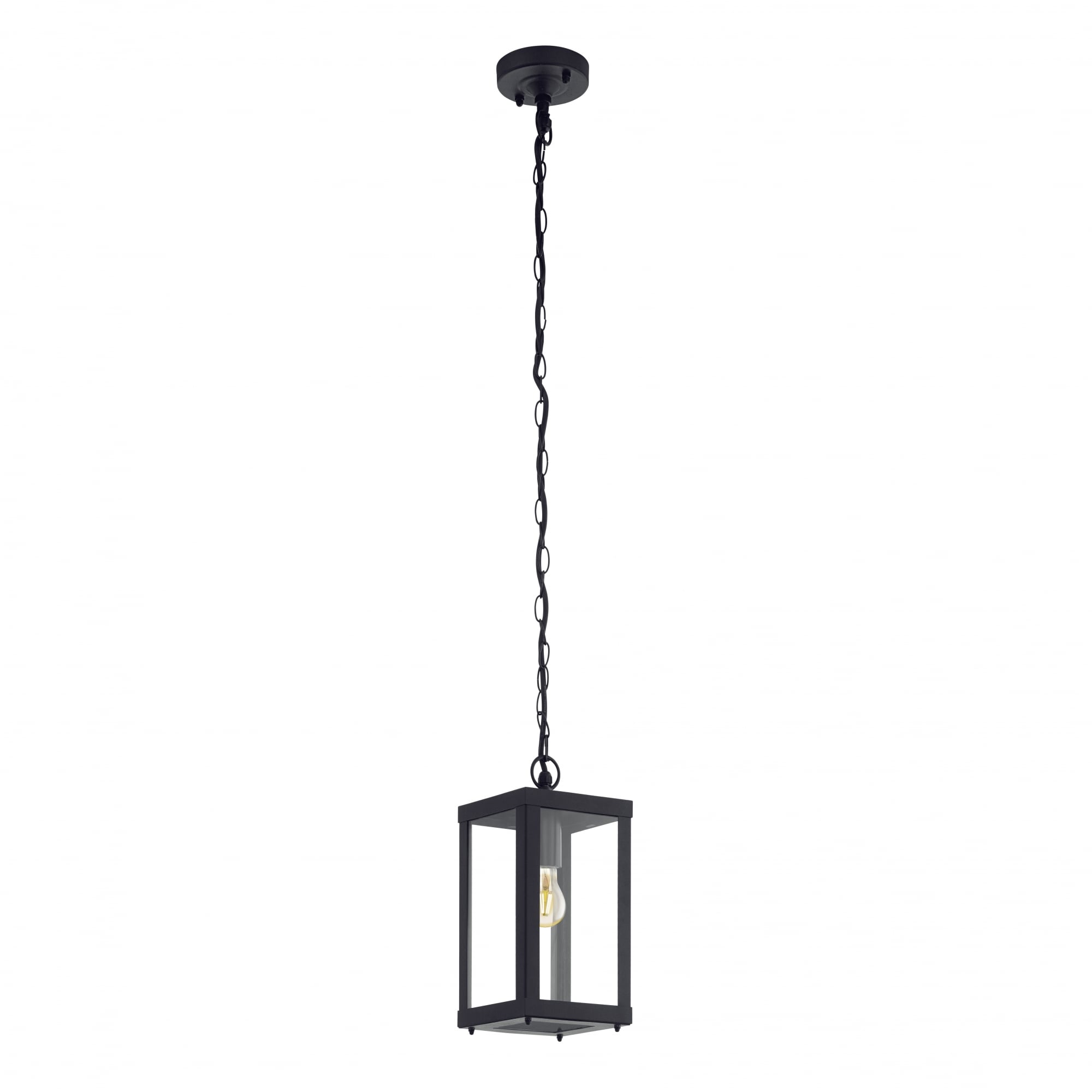 Alamonte1 1 Light IP44 Pendant Black