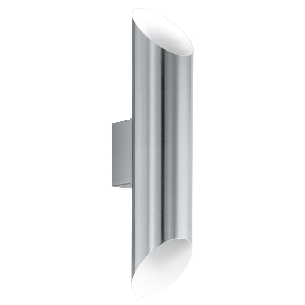 Agolada 2 Light LED IP44 Wall Light Stainless Steel