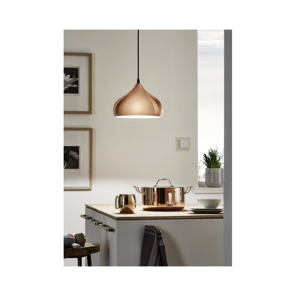 Stunning Copper Kitchen Ceiling Drop Light Pendant