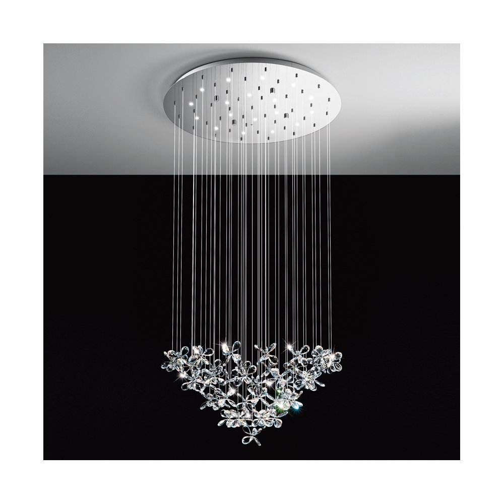 SARACENO Butterfly Crystal Ceiling Pendant Light