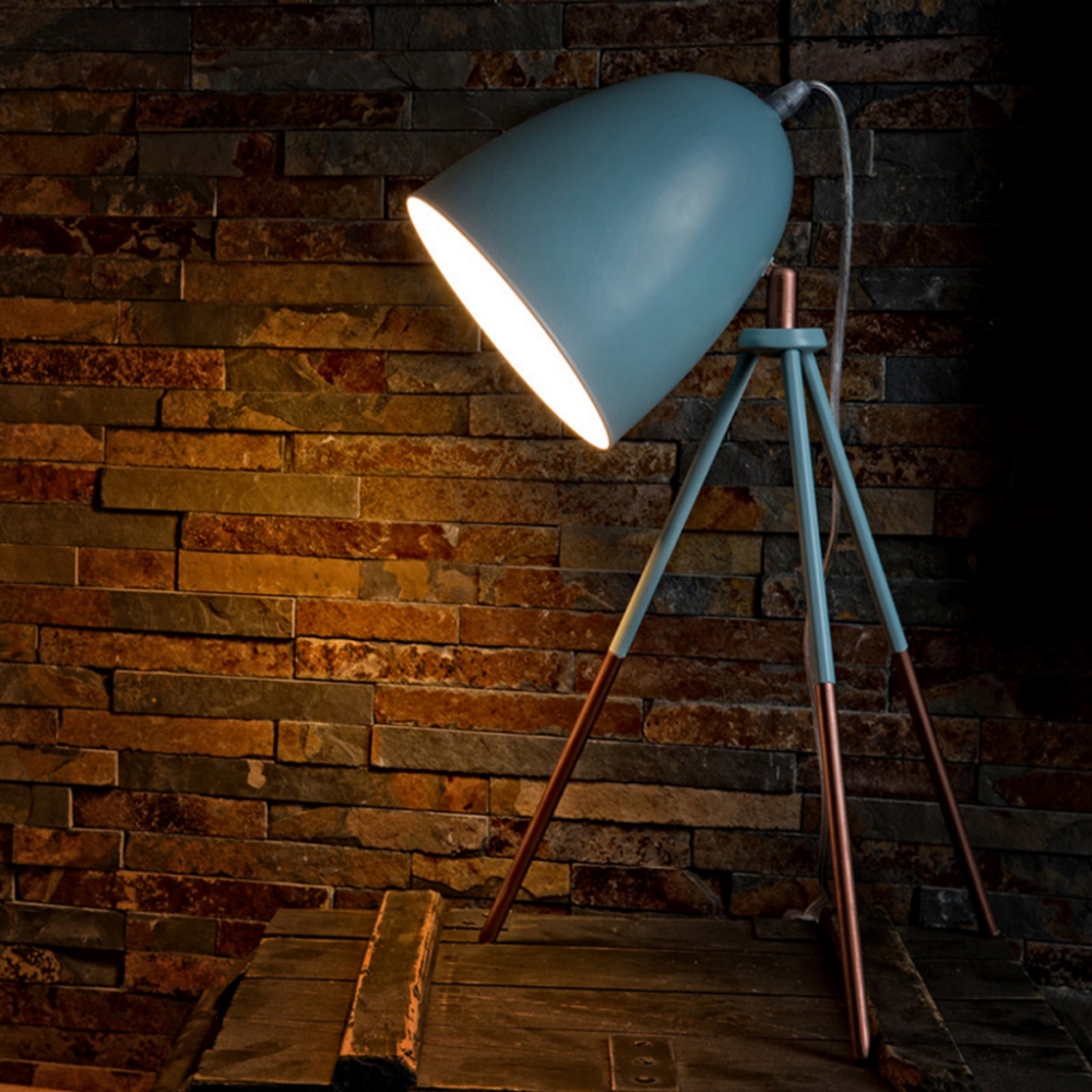 Dundee Tripod Mint Modern Dome Desk Light