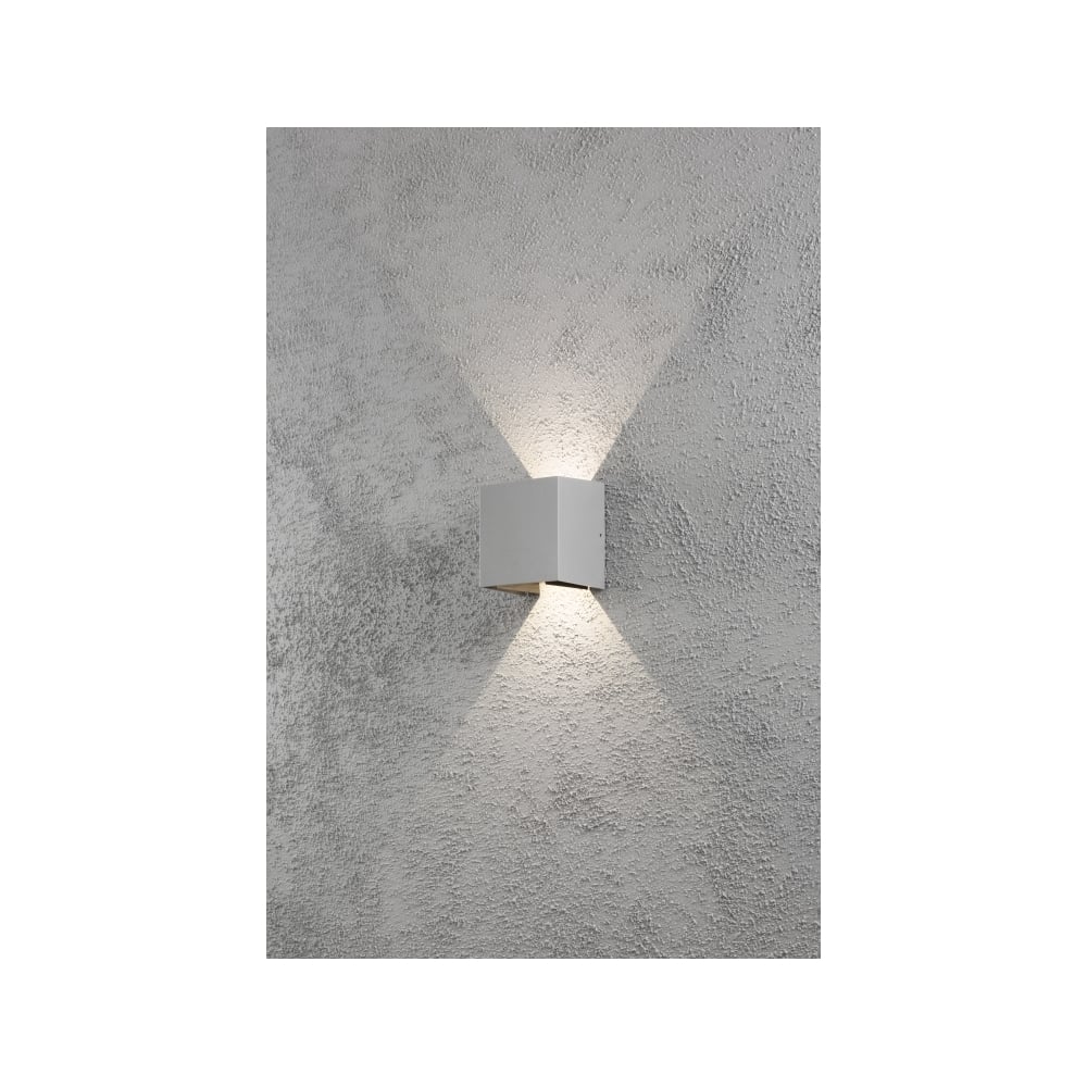 Modena Square LED Up Down Wall Light, White