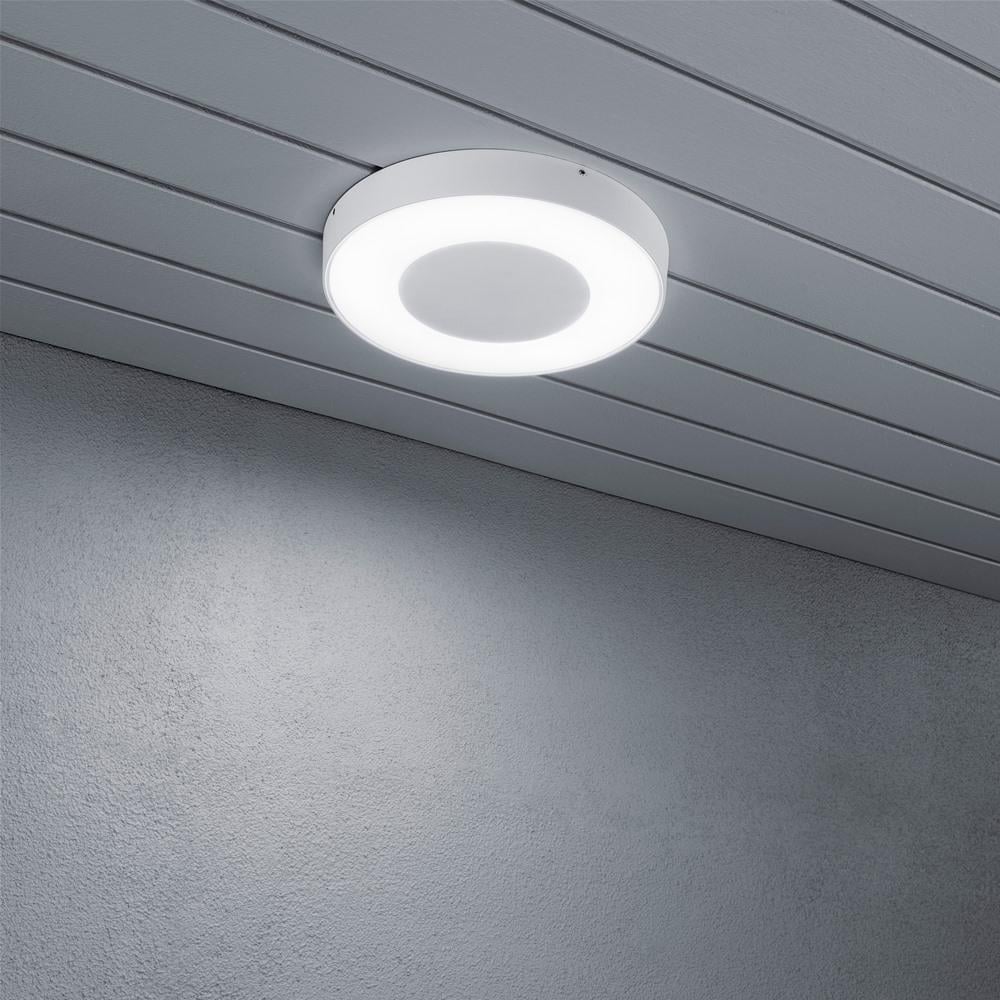 Cesena High Power LED White Disk Ceiling Flush Porch Light