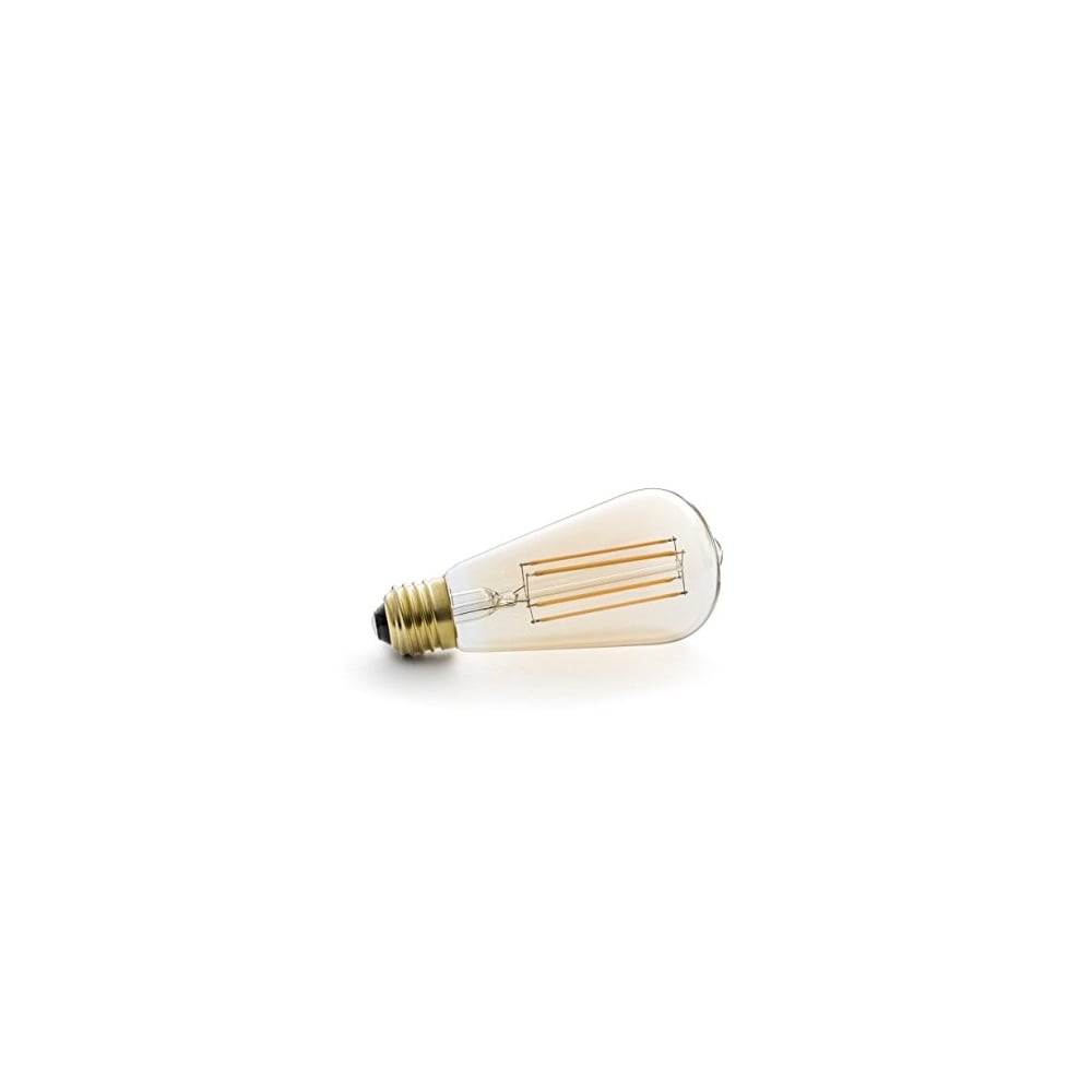 Mercury Stick LED Light Bulb, Small Amber Squirrel Cage