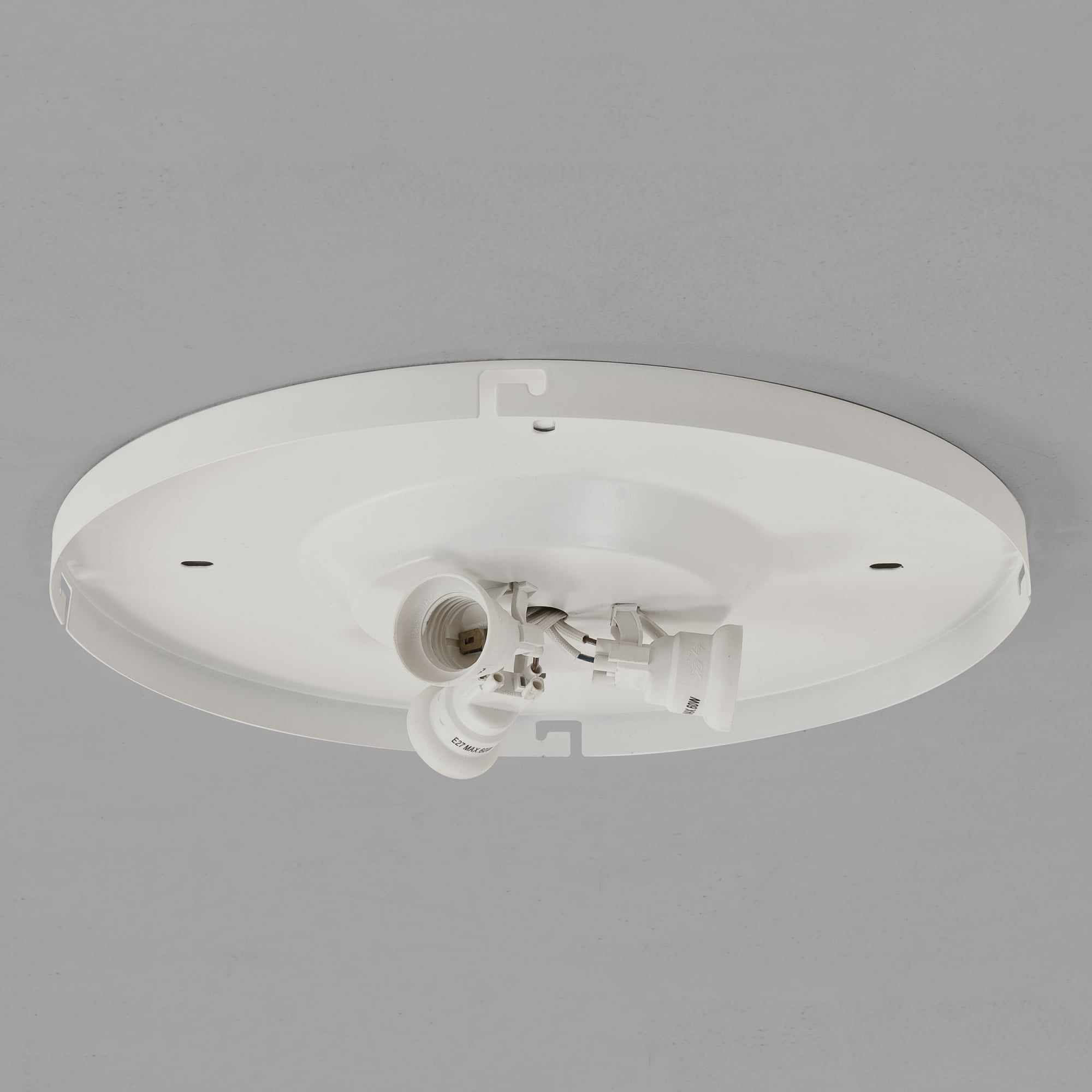 3 Way White Round Ceiling Plate for Bezel