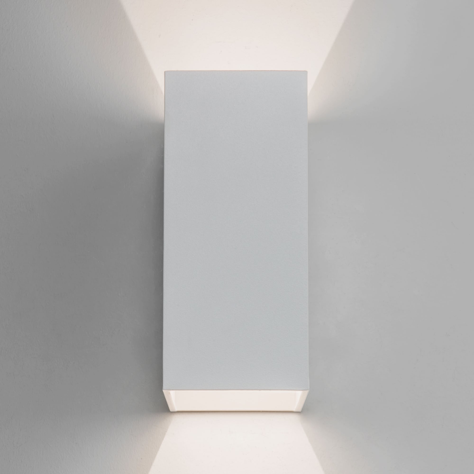 Oslo Modern White Box Up and Down LED Wall Light