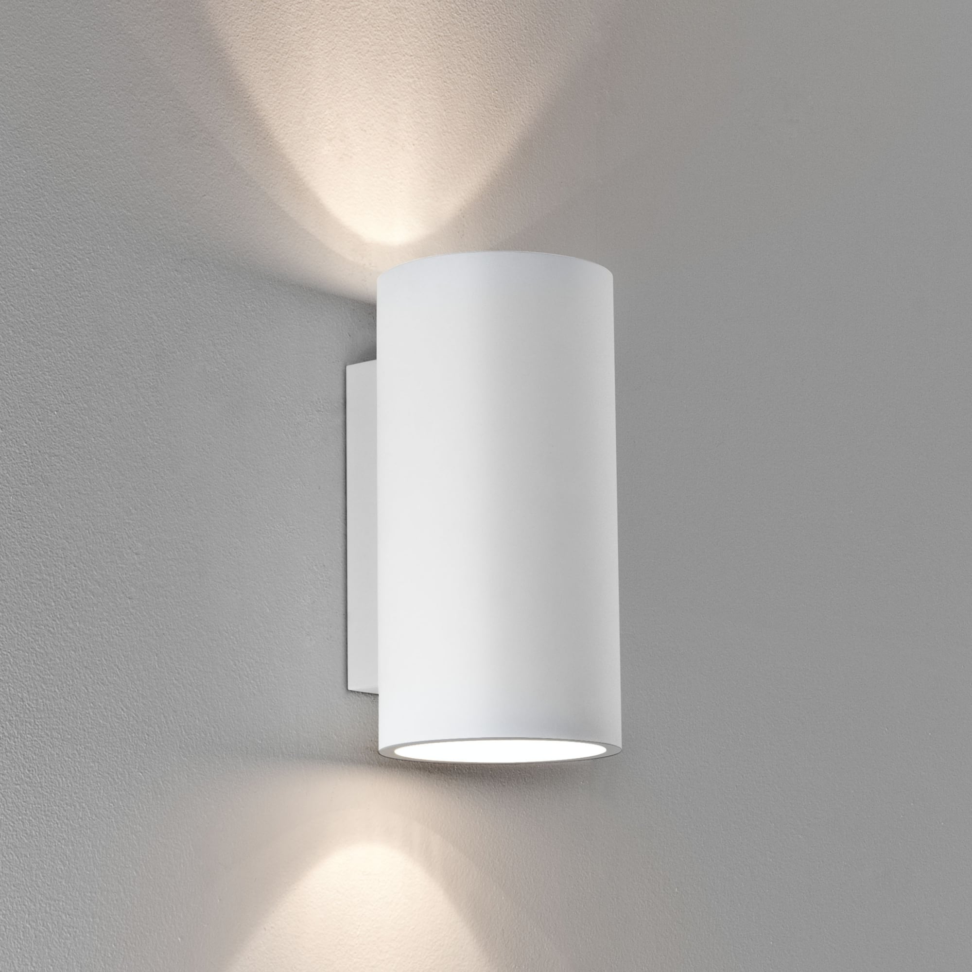 Bologna Zen Large Cylinder Up and Down White Wall Light