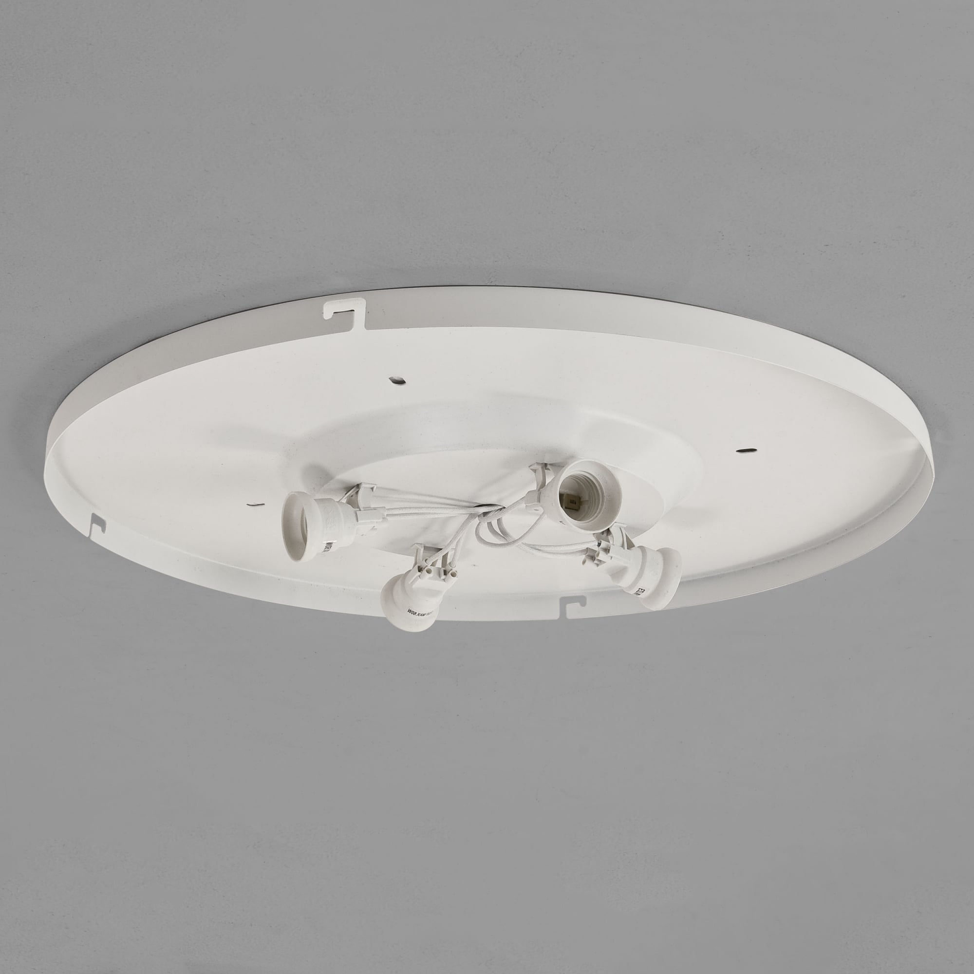 Bevel White Large Ceiling Plate