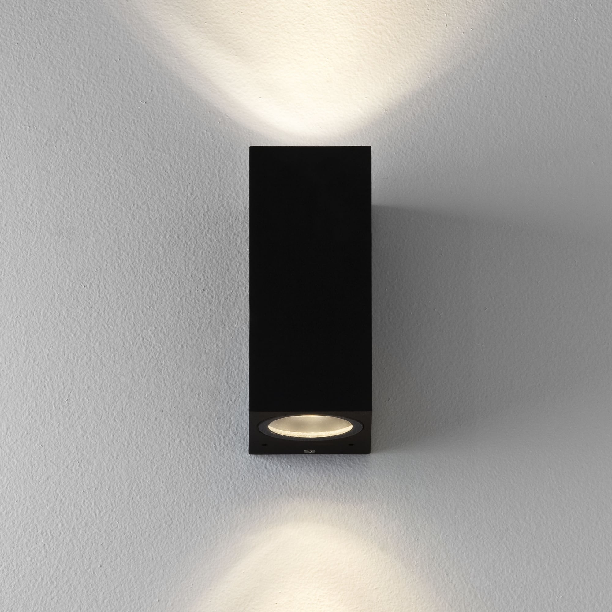 Chios Modern Designer Long Black Box LED Wall Light