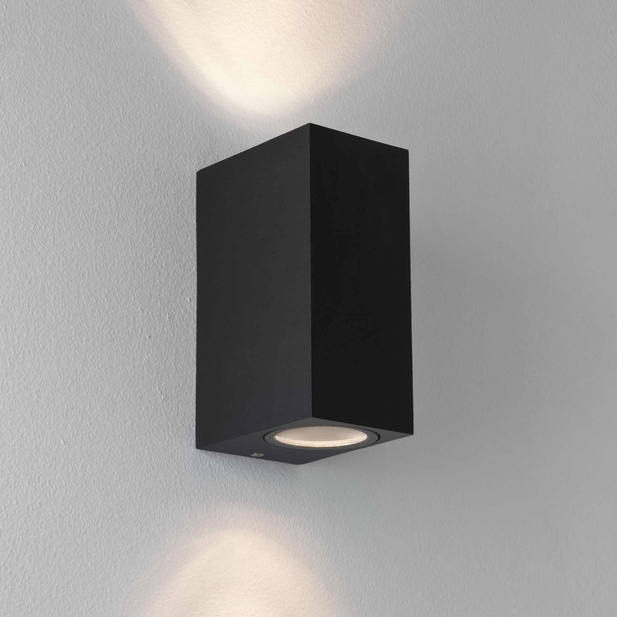 Chios Modern Designer Long Black Box LED Wall Light